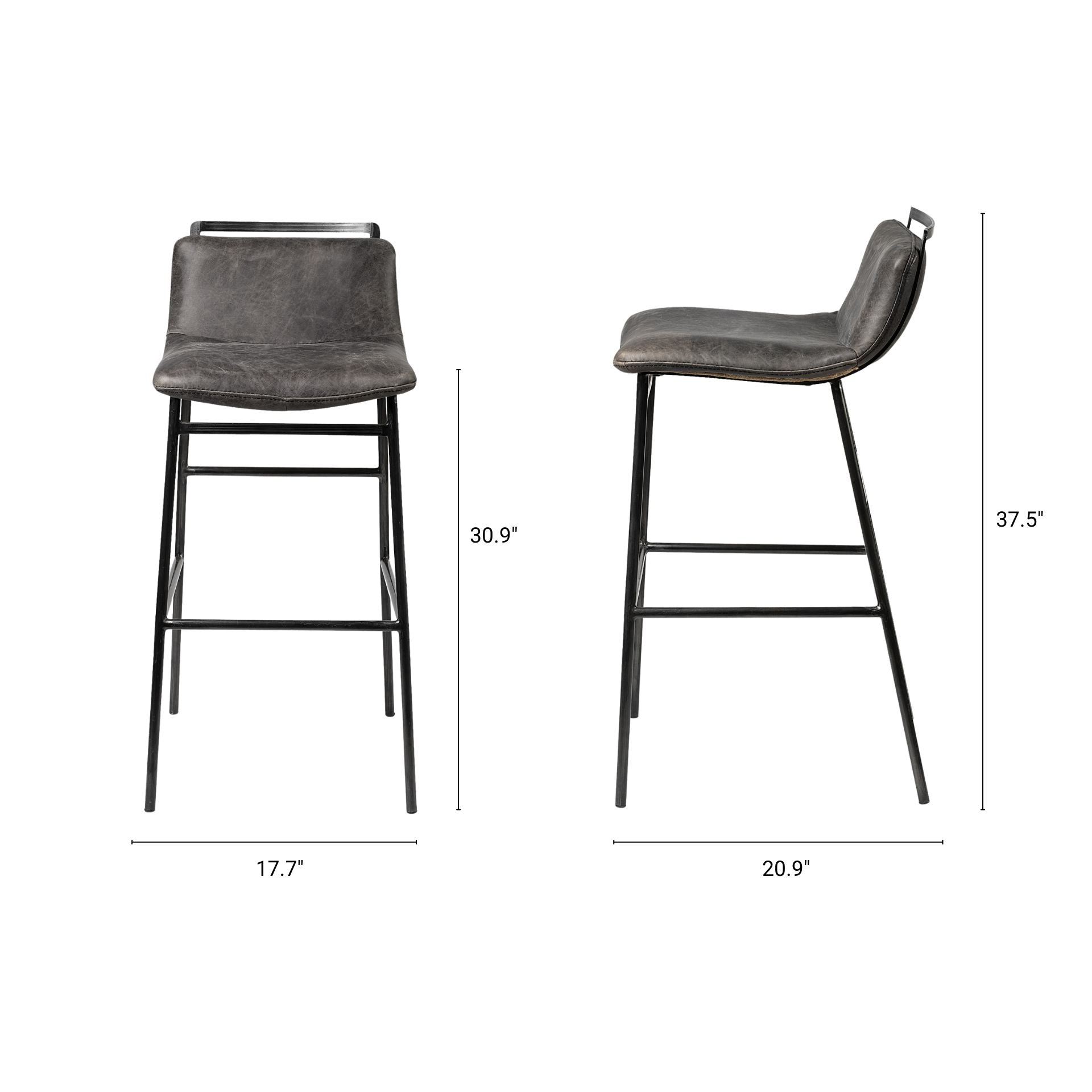 Kavalan Leather Seat Bar/Counter Stool