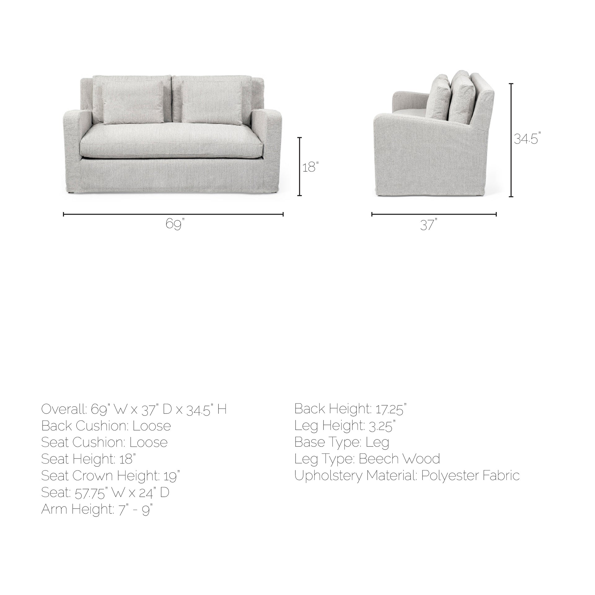 Denly Love Seat