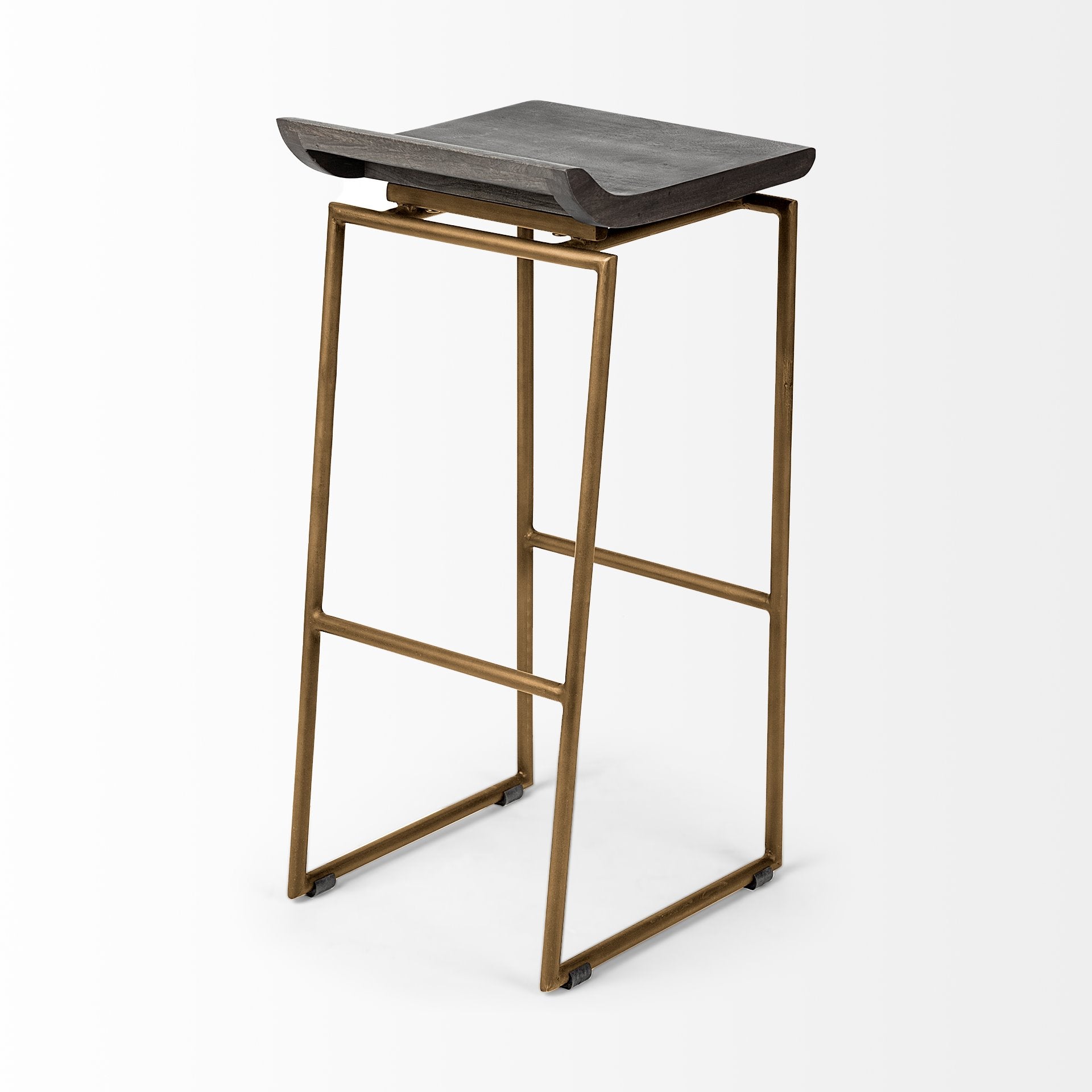 Givens Wood Seat Bar Stool