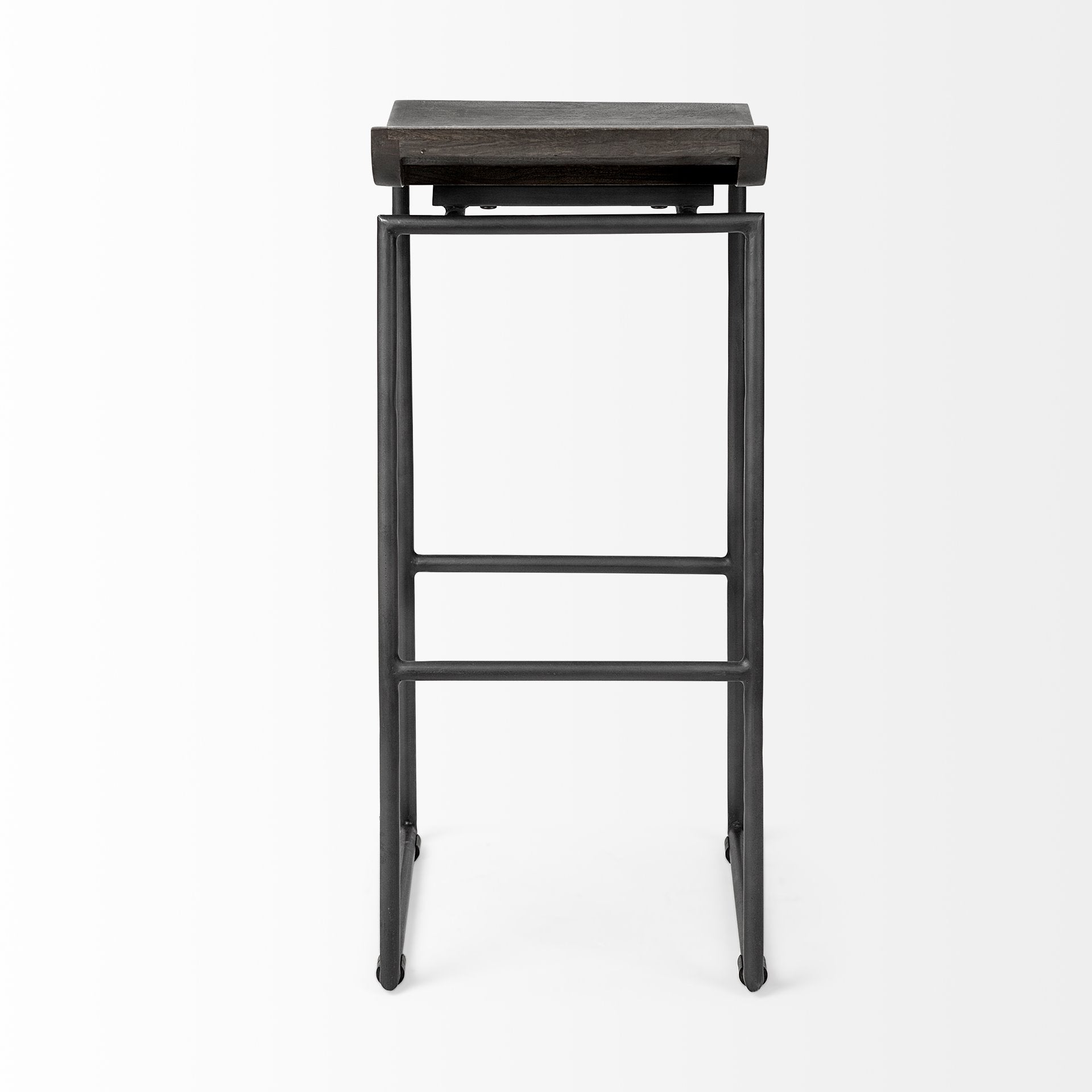 Givens Wood Seat Bar Stool