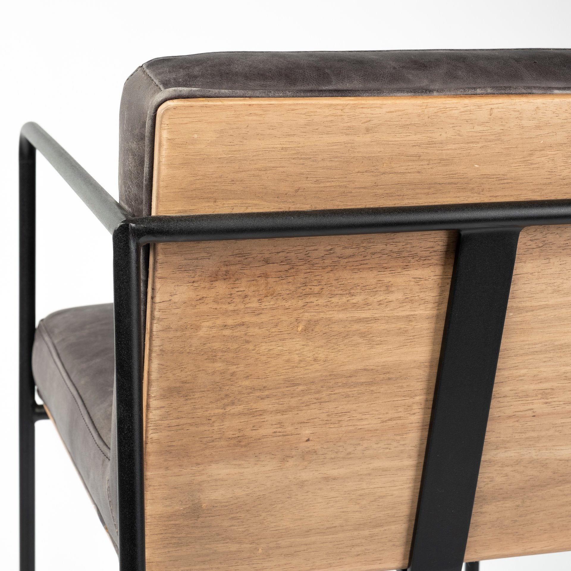 Stamford Leather Commercial-Grade Bar Stool
