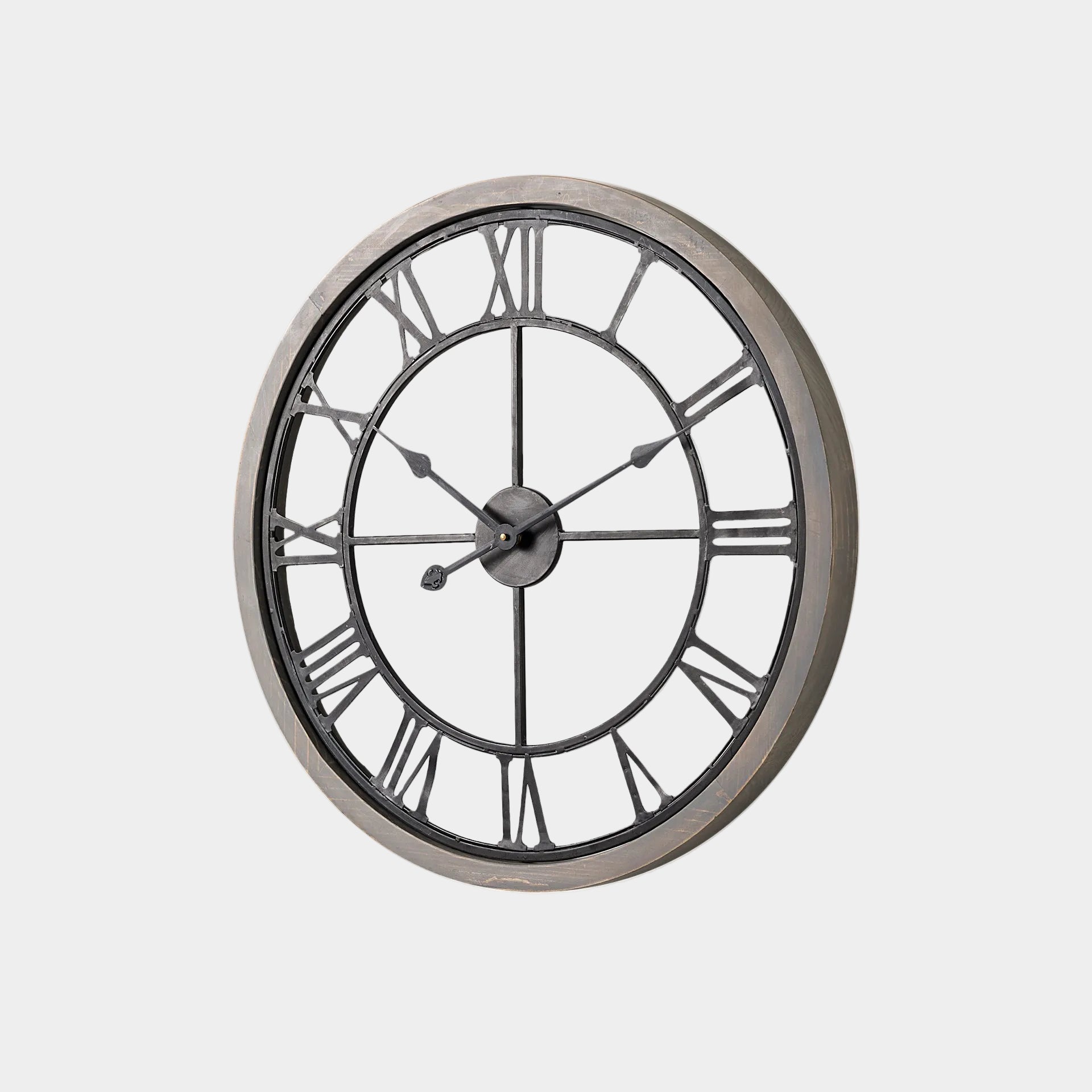 Mething Gray Wall Clock