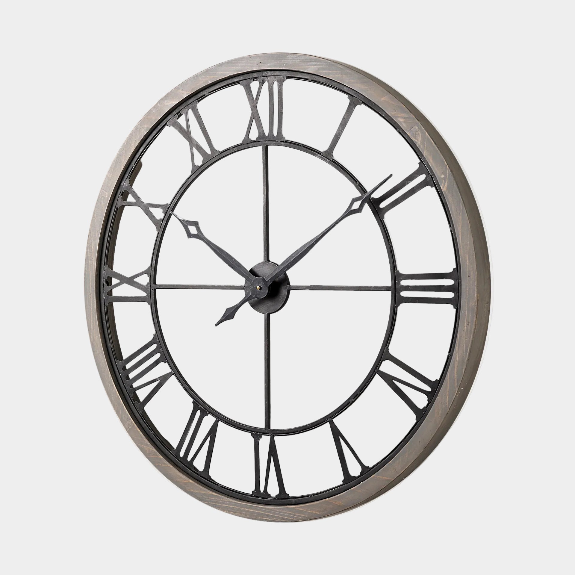 Mething Gray Wall Clock
