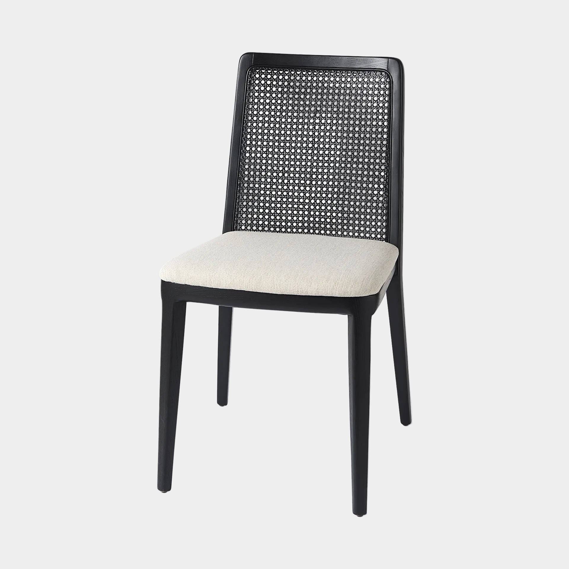 Clara Black Cane Back Dining Chair