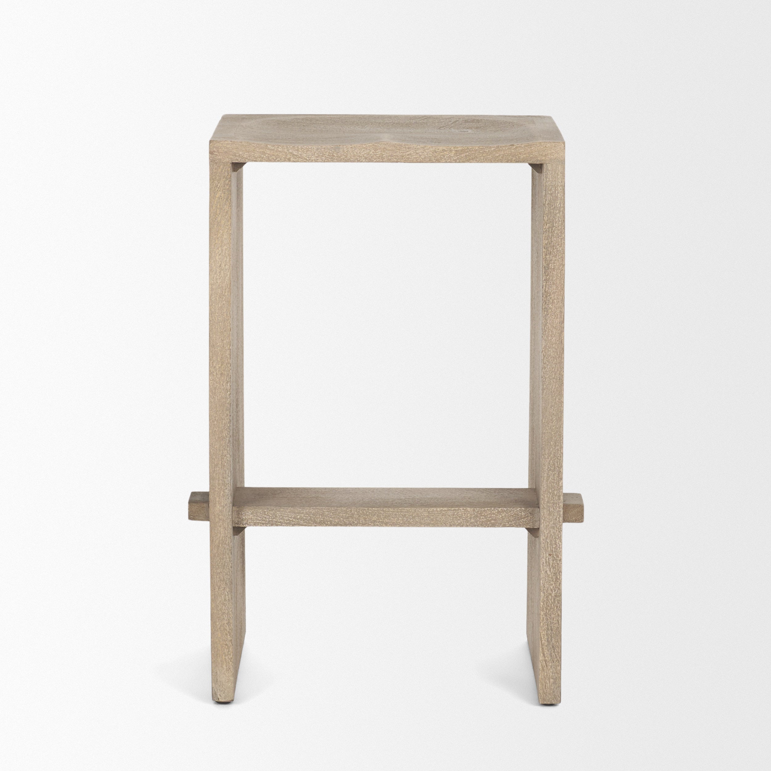 Aida Wood Seat Counter Stool