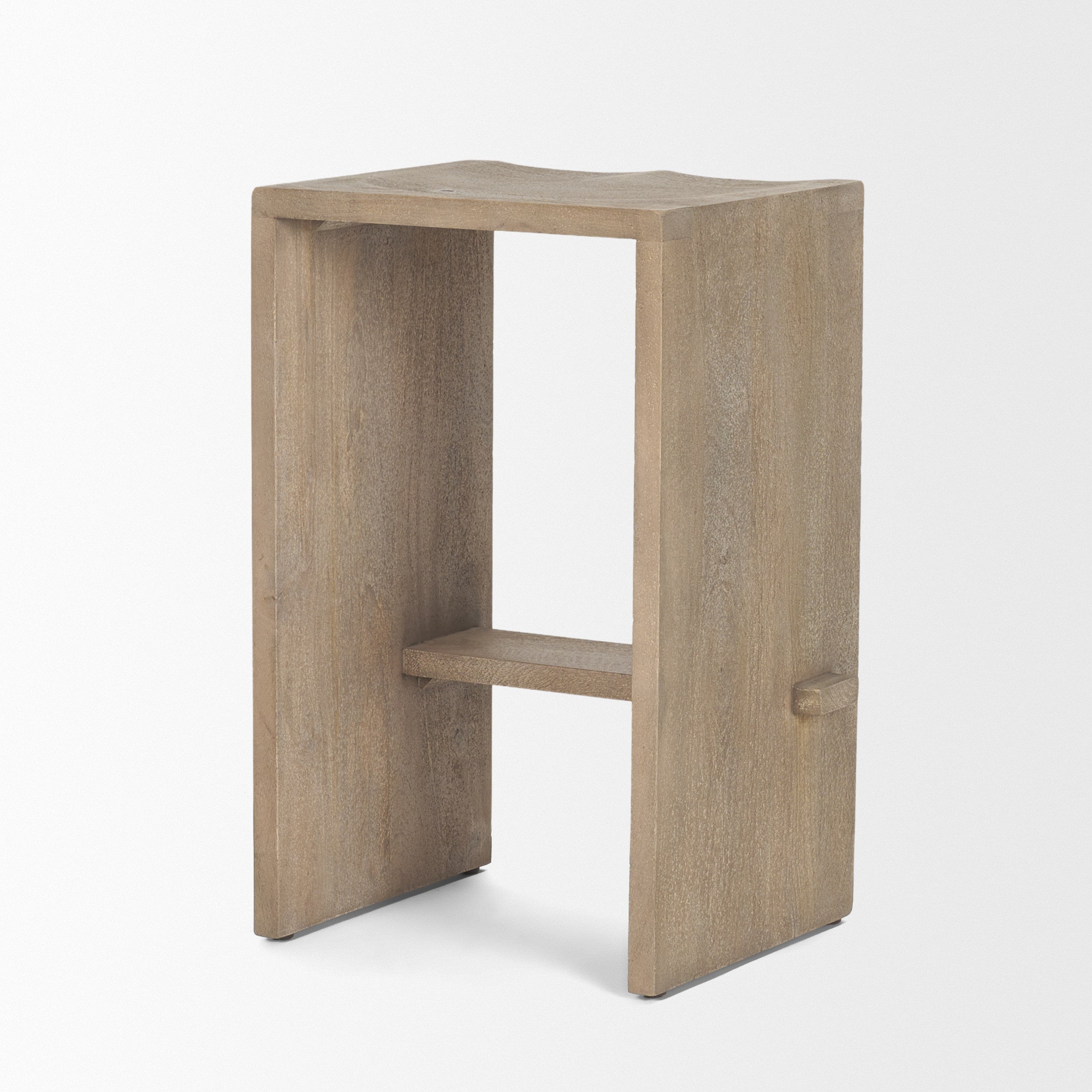 Aida Wood Seat Counter Stool