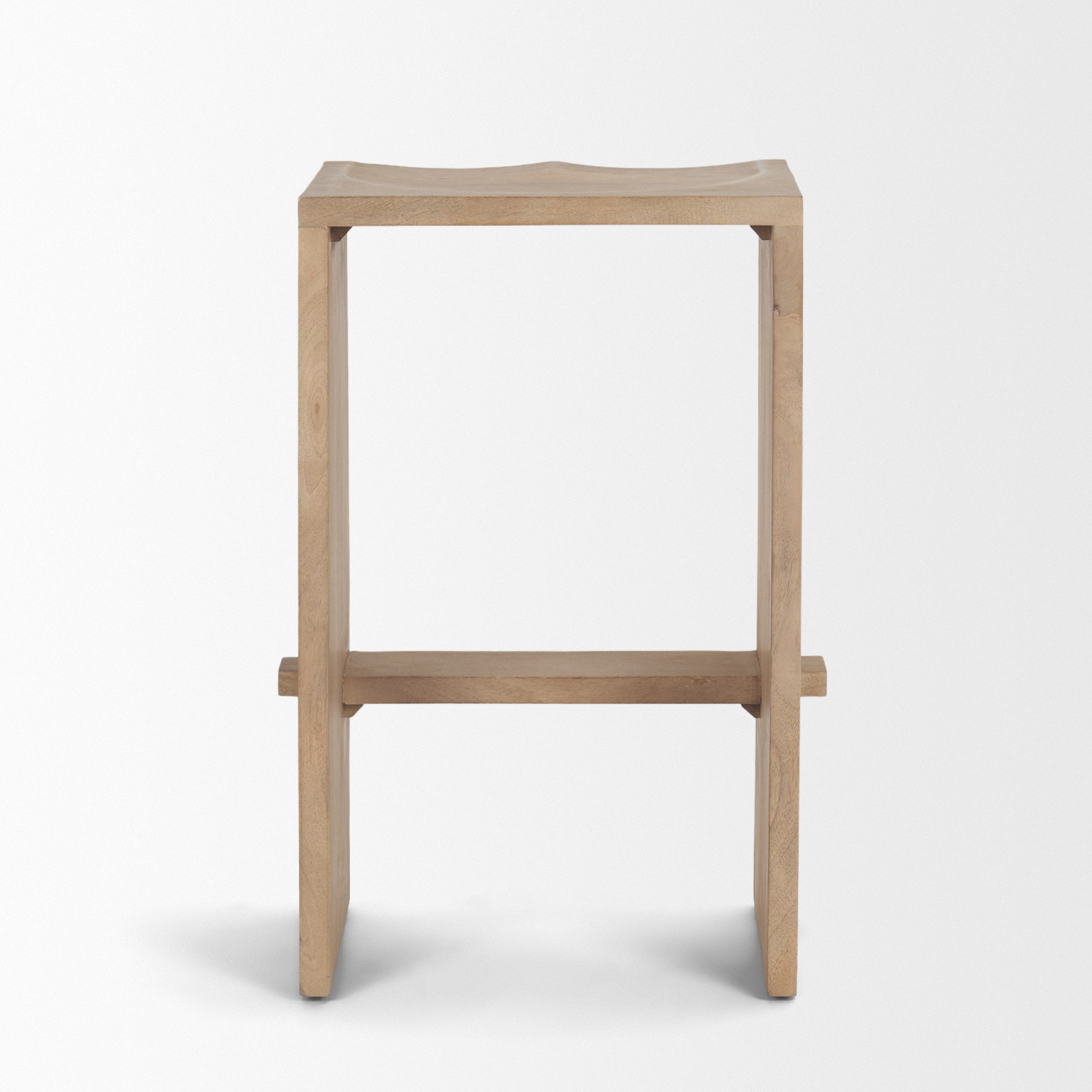 Aida Wood Seat Counter Stool