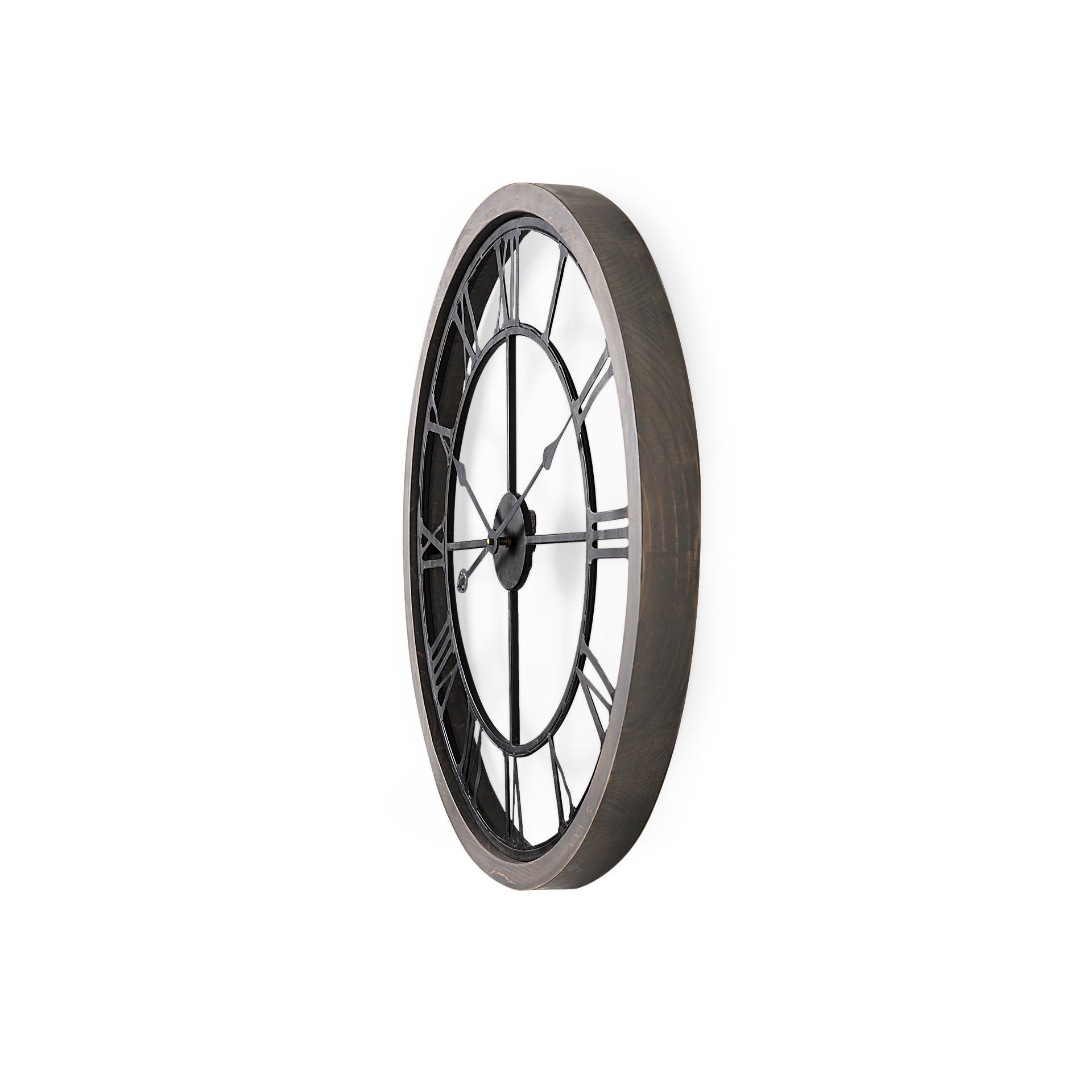 Mething Gray Wall Clock