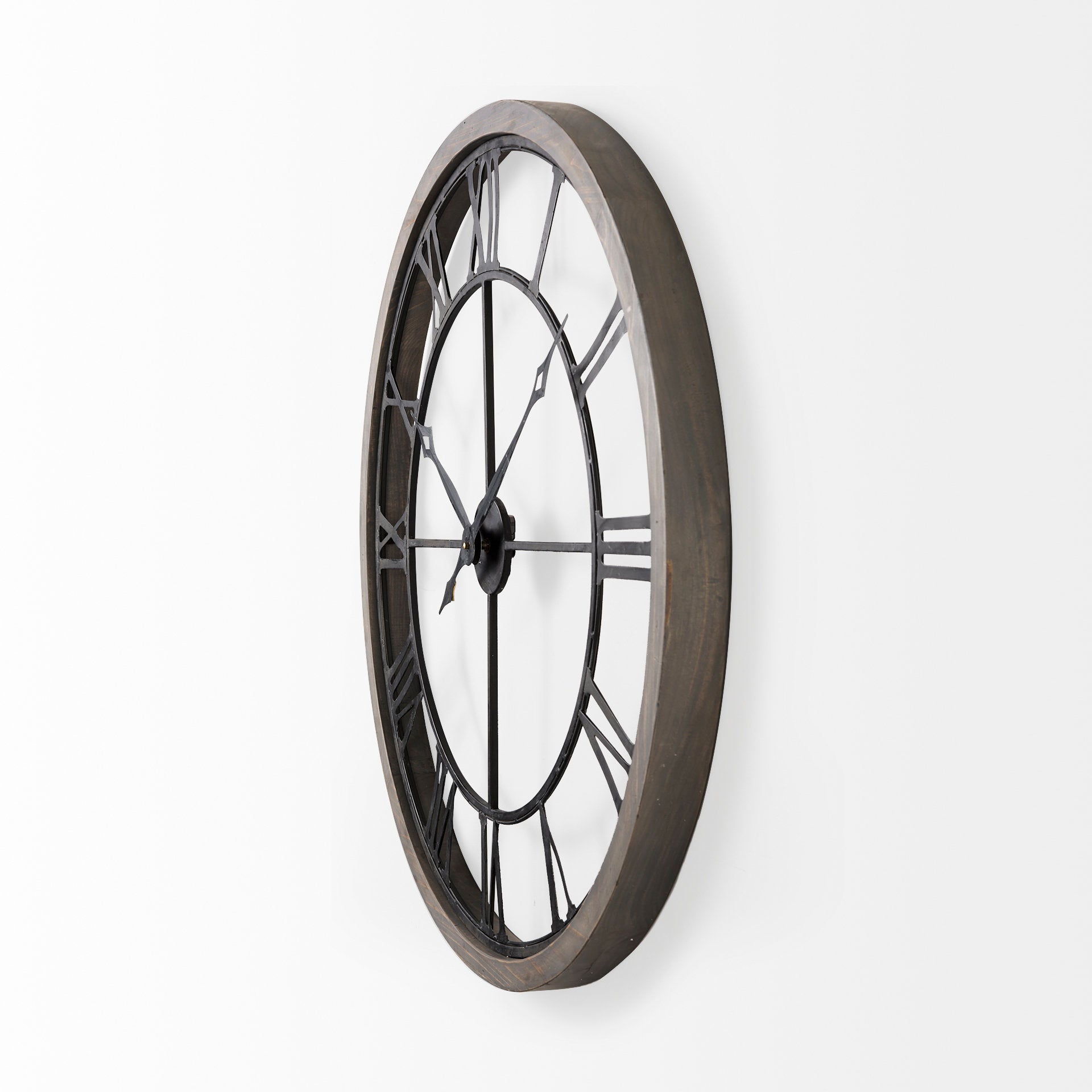 Mething Gray Wall Clock