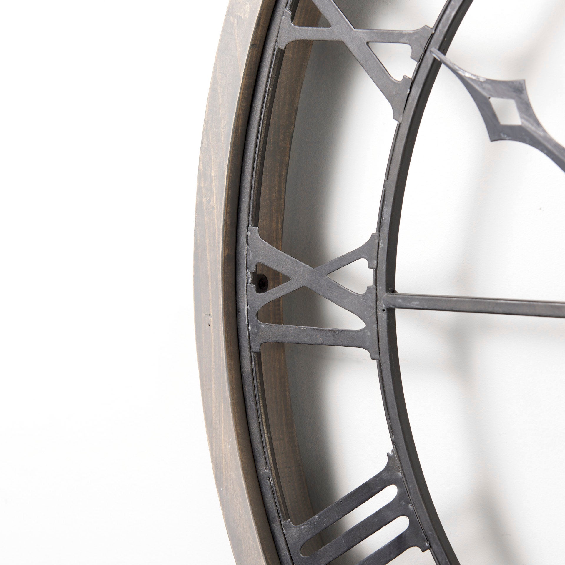 Mething Gray Wall Clock