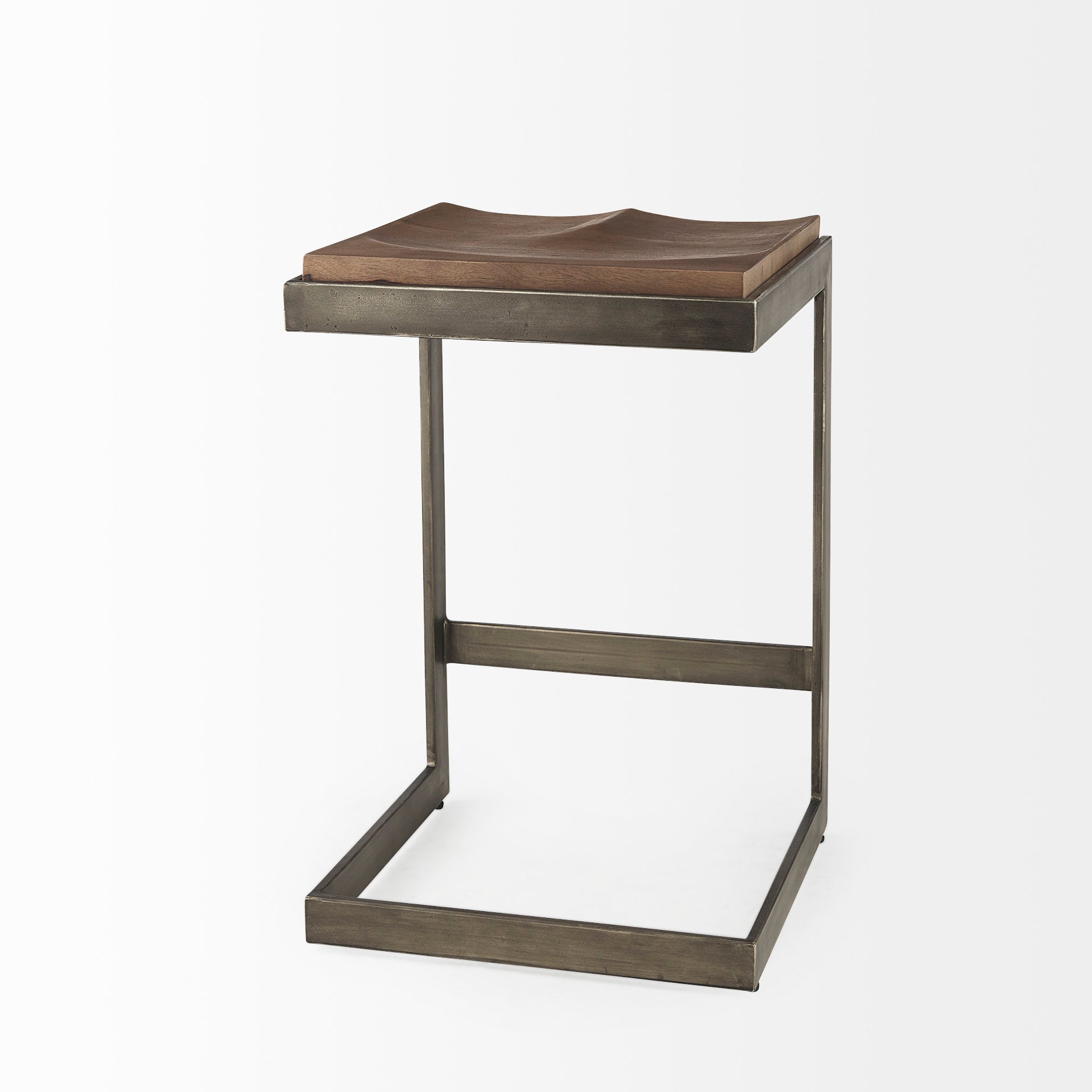 Kiran Wood Seat Bar/Counter Stool