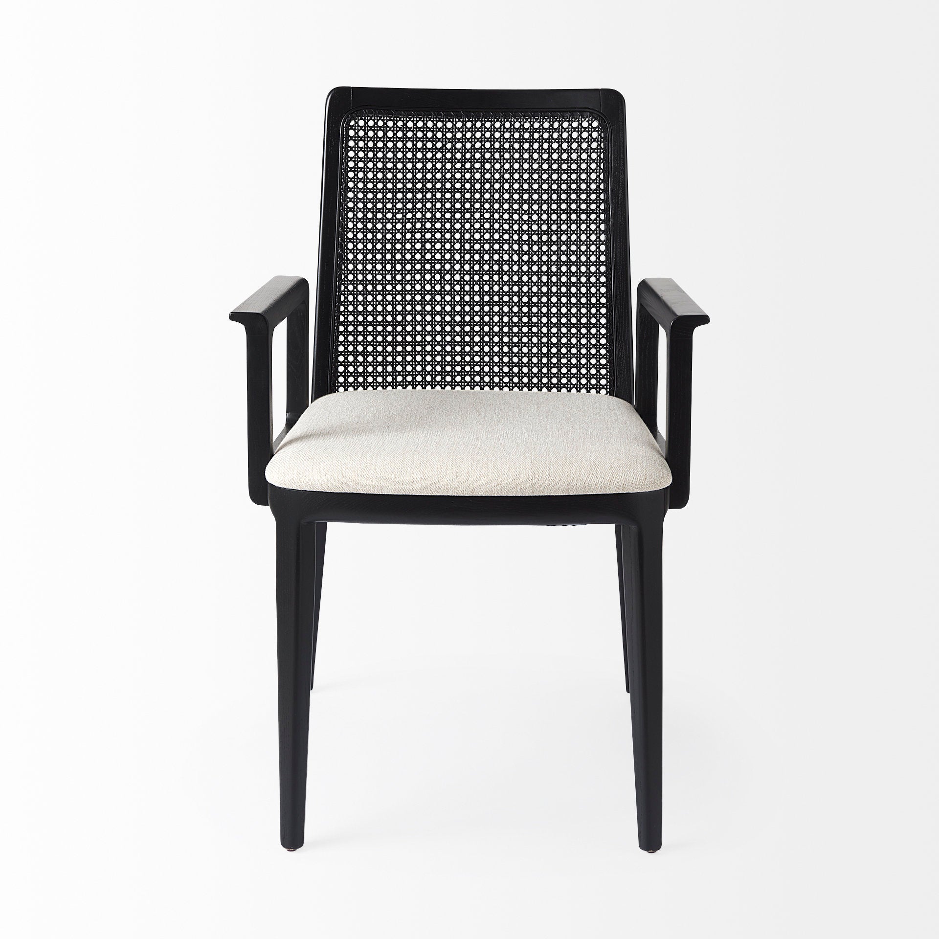 Clara Black Cane Back Dining Chair