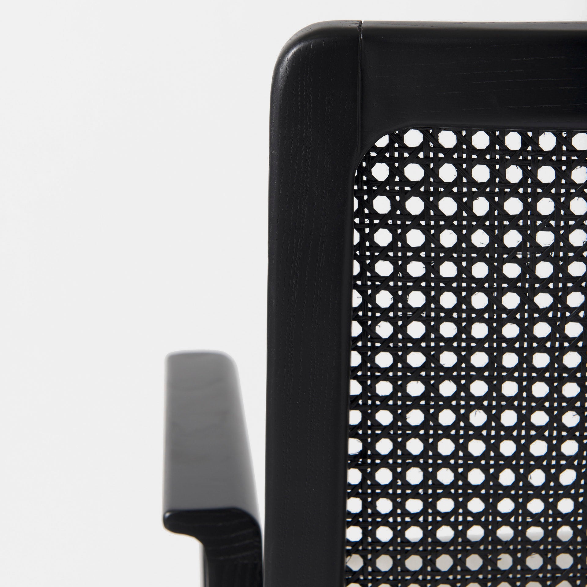 Clara Black Cane Back Dining Chair