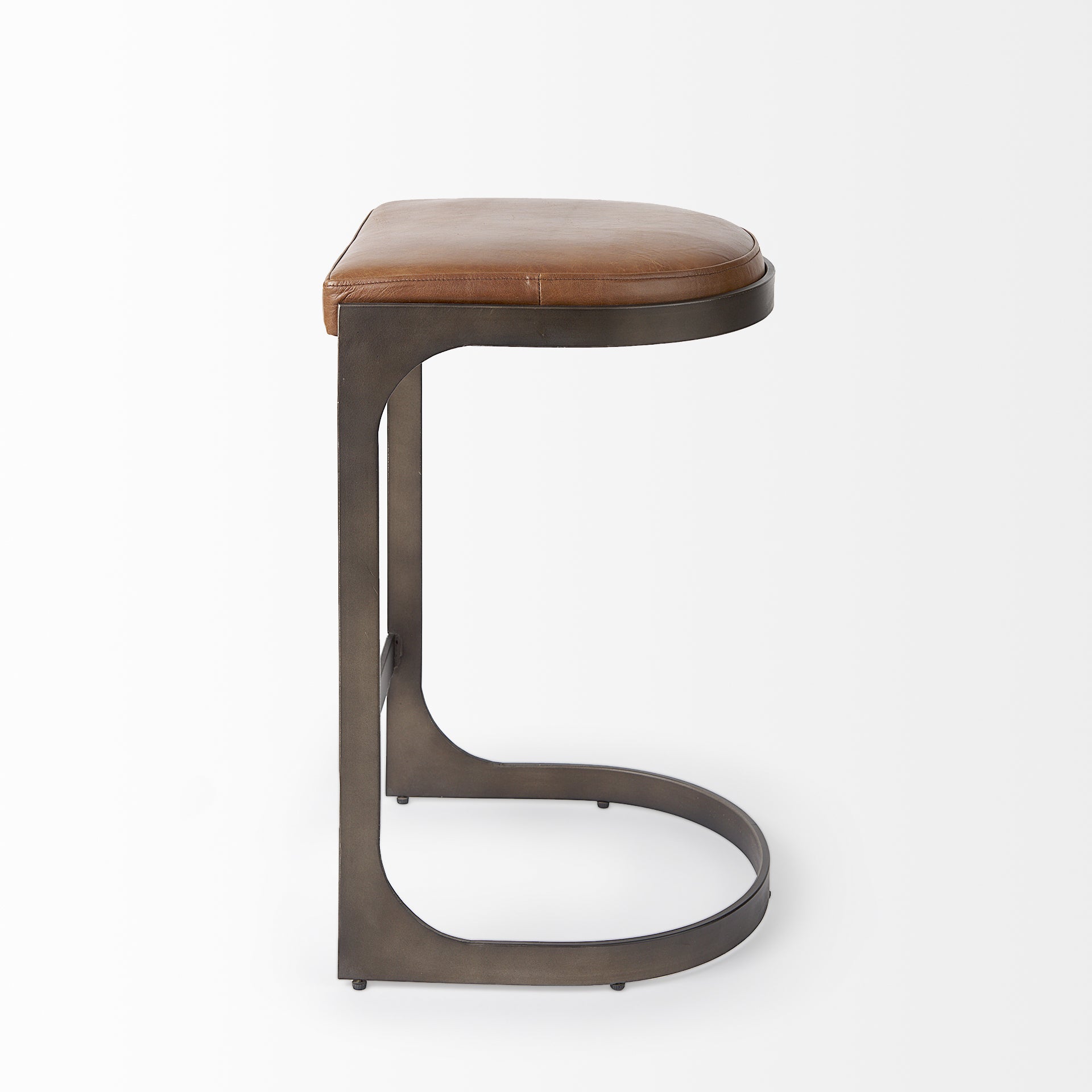 Tyson Leather Seat Stool