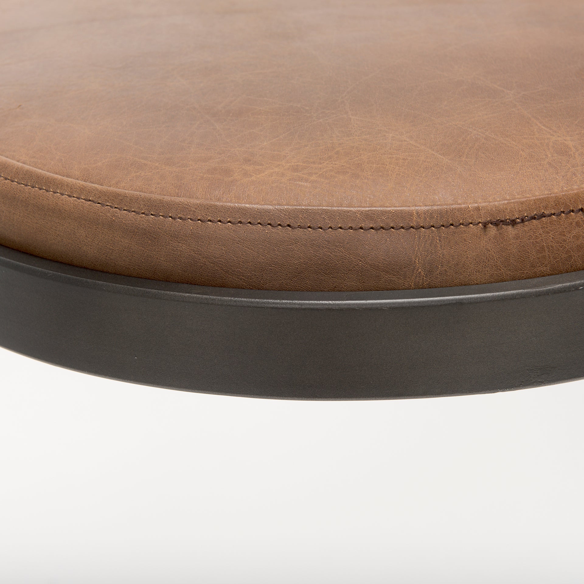 Tyson Leather Seat Stool