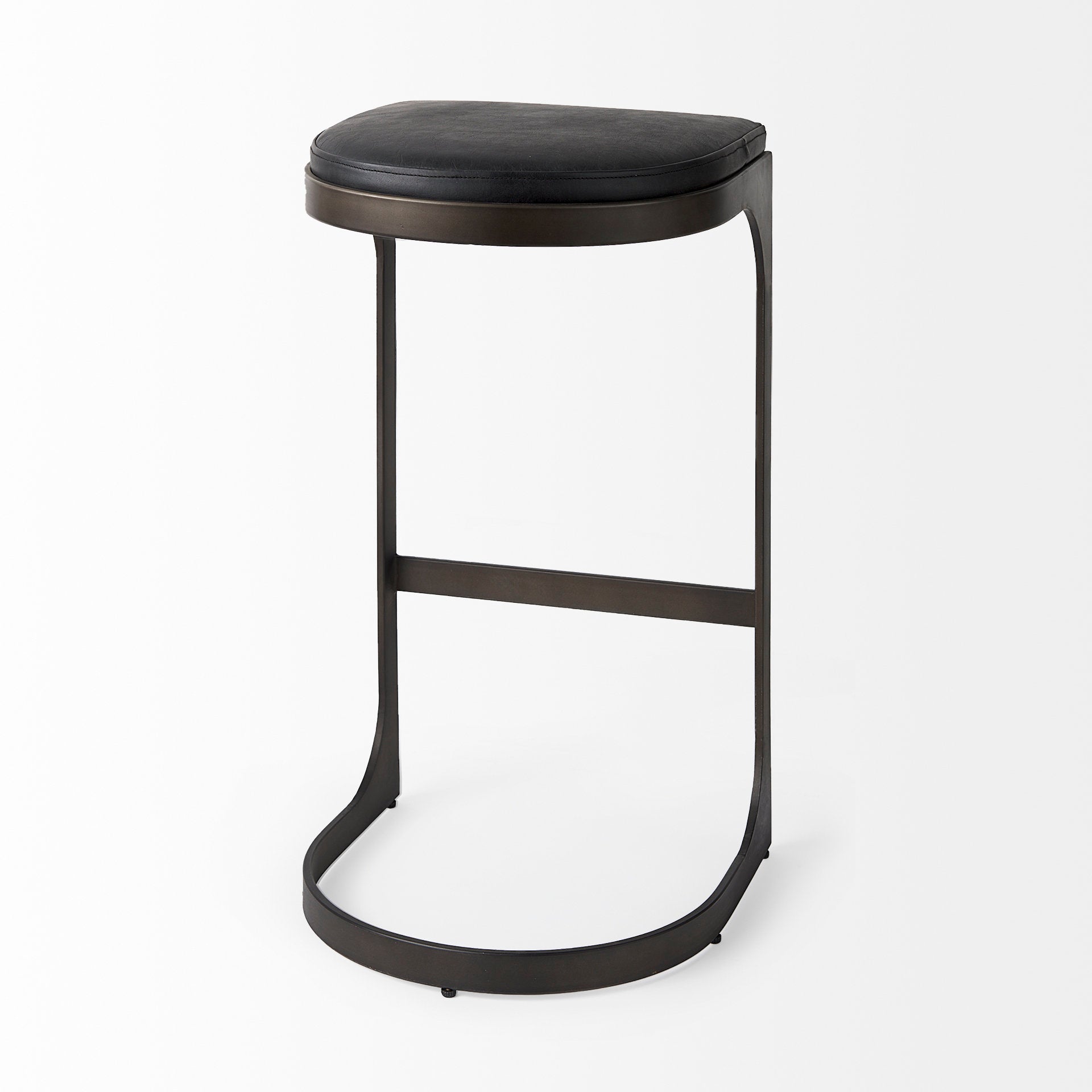 Tyson Leather Seat Stool