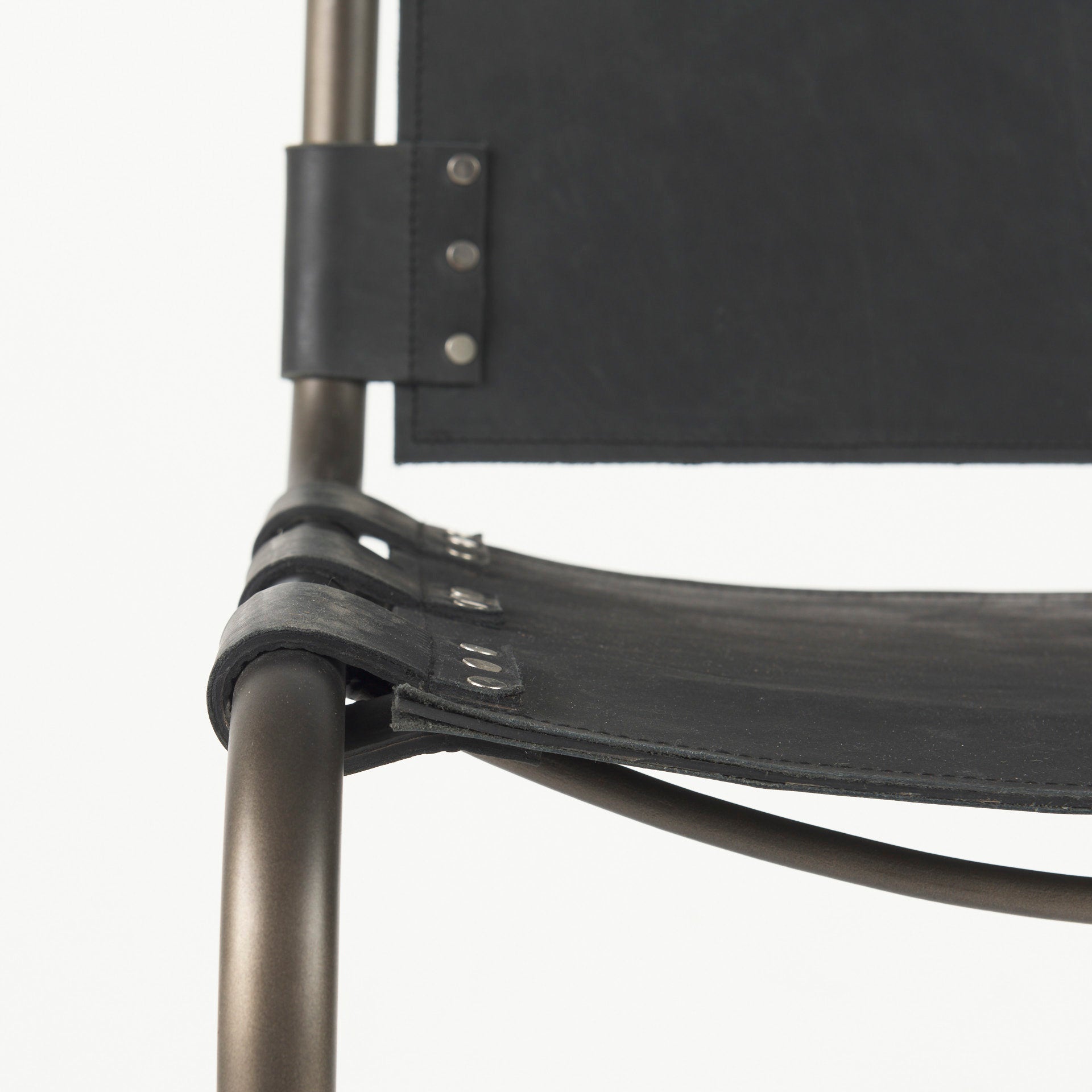 Berbick Leather Seat Counter Stool