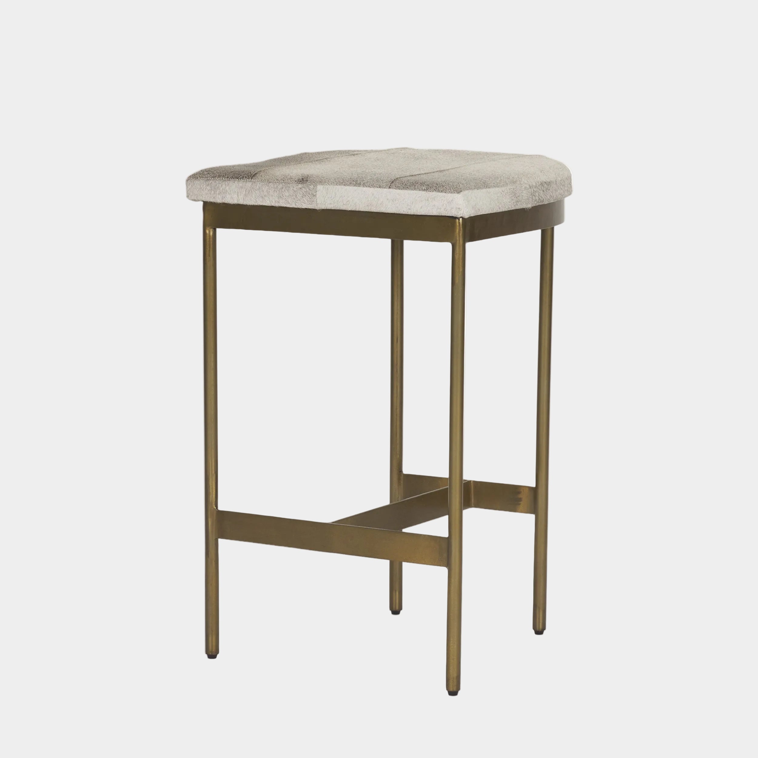 Millie Cow Hide Seat Counter Stool