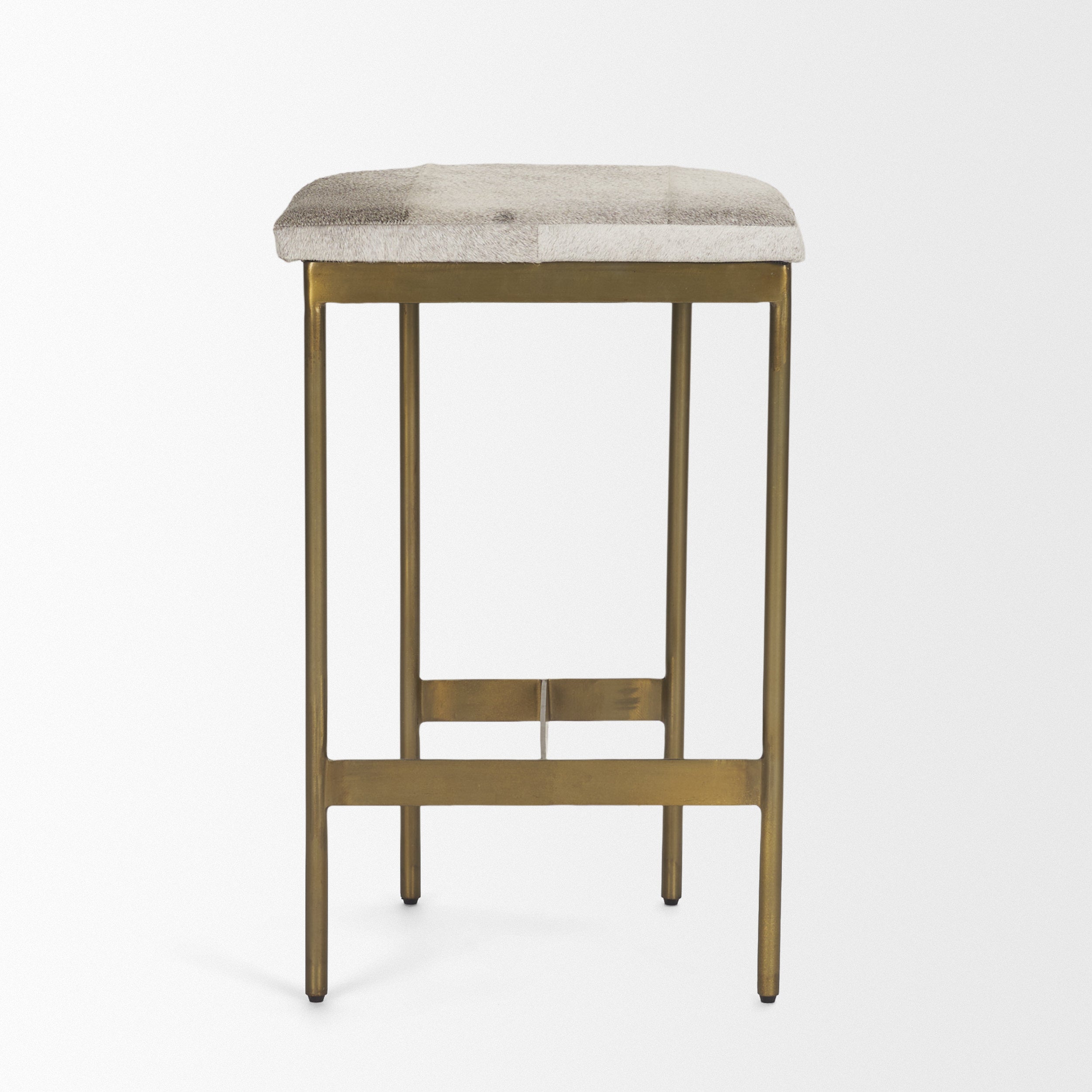 Millie Cow Hide Seat Counter Stool