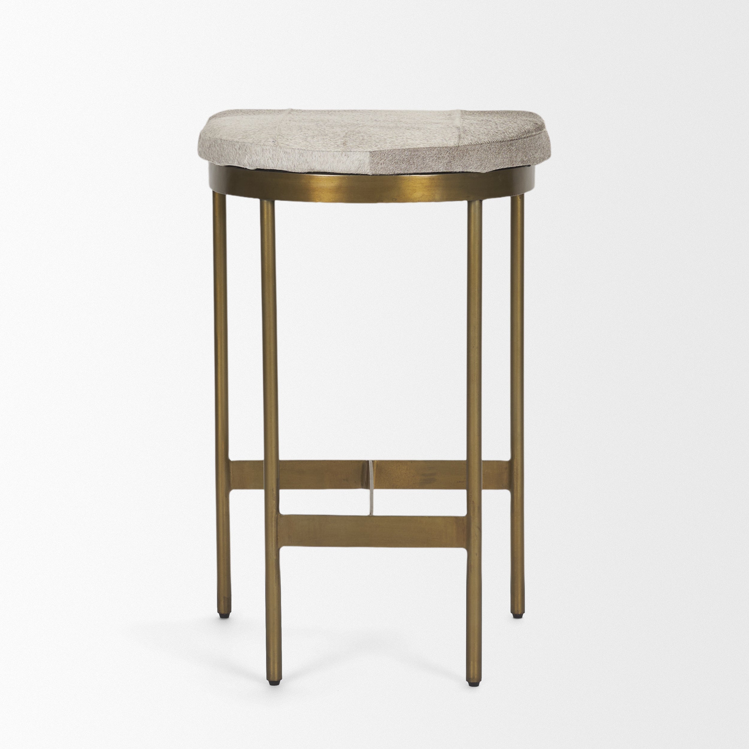 Millie Cow Hide Seat Counter Stool