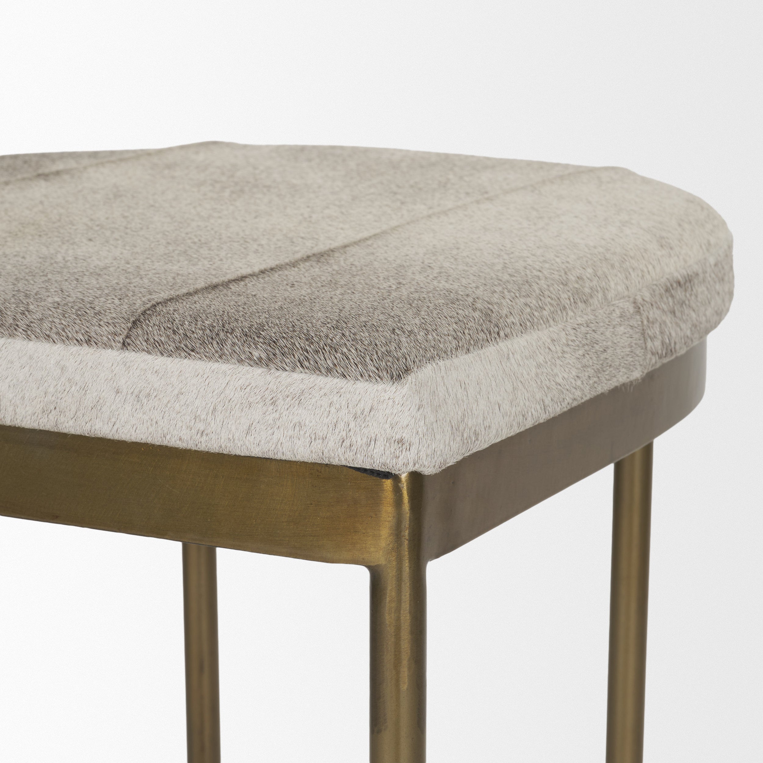 Millie Cow Hide Seat Counter Stool