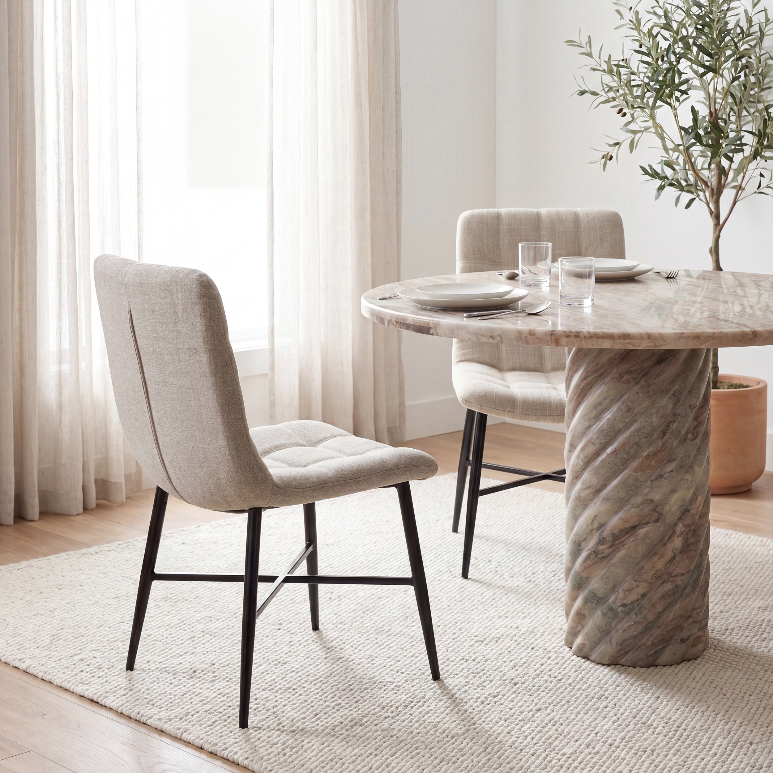 Barrow Fabric Dining Chair
