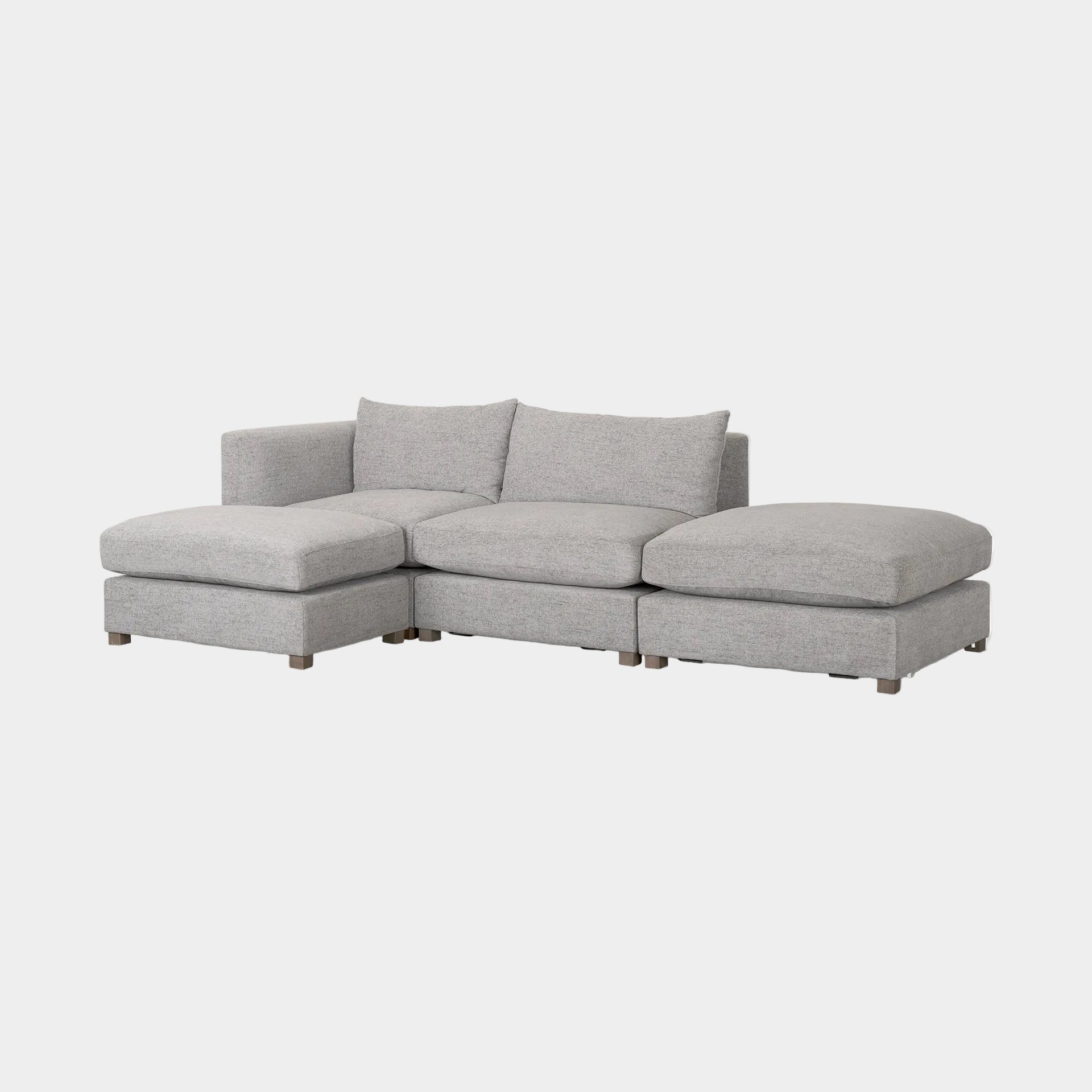Valence 4 Piece (Incl. 2 Ottoman) Modular Sofa Set