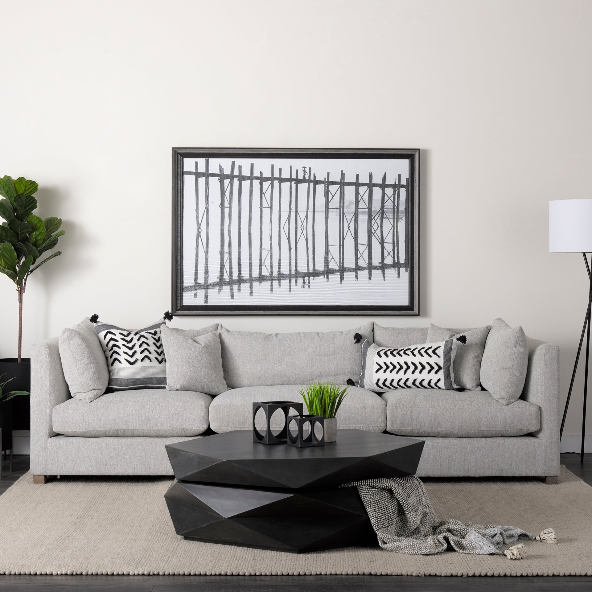 Valence 3 Piece (Incl. 1 ottoman) Modular Sofa Set