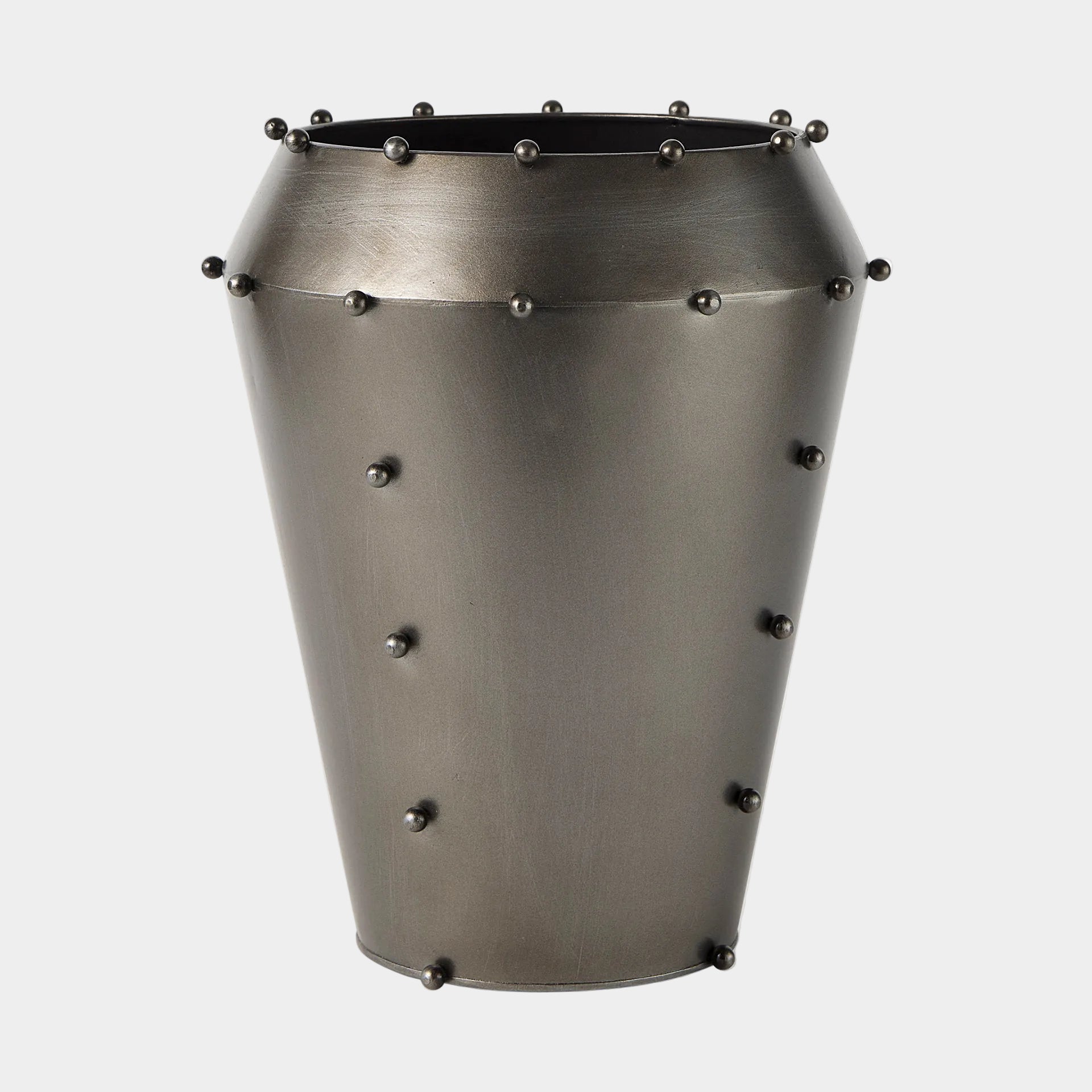 Elio Gun Metal Gray Vase