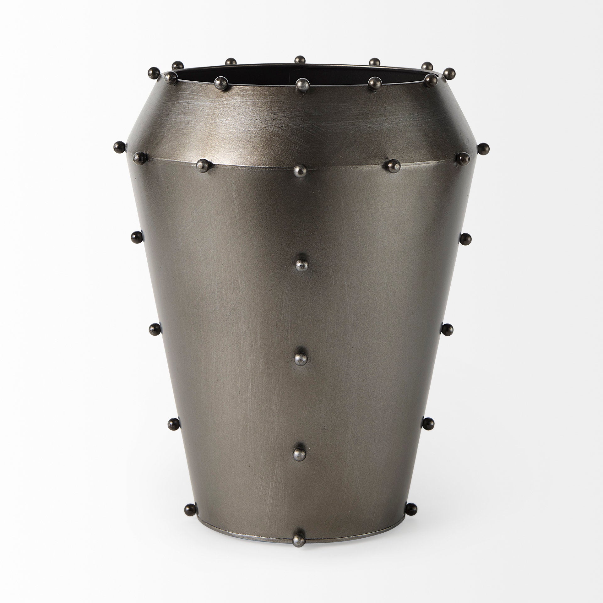 Elio Gun Metal Gray Vase