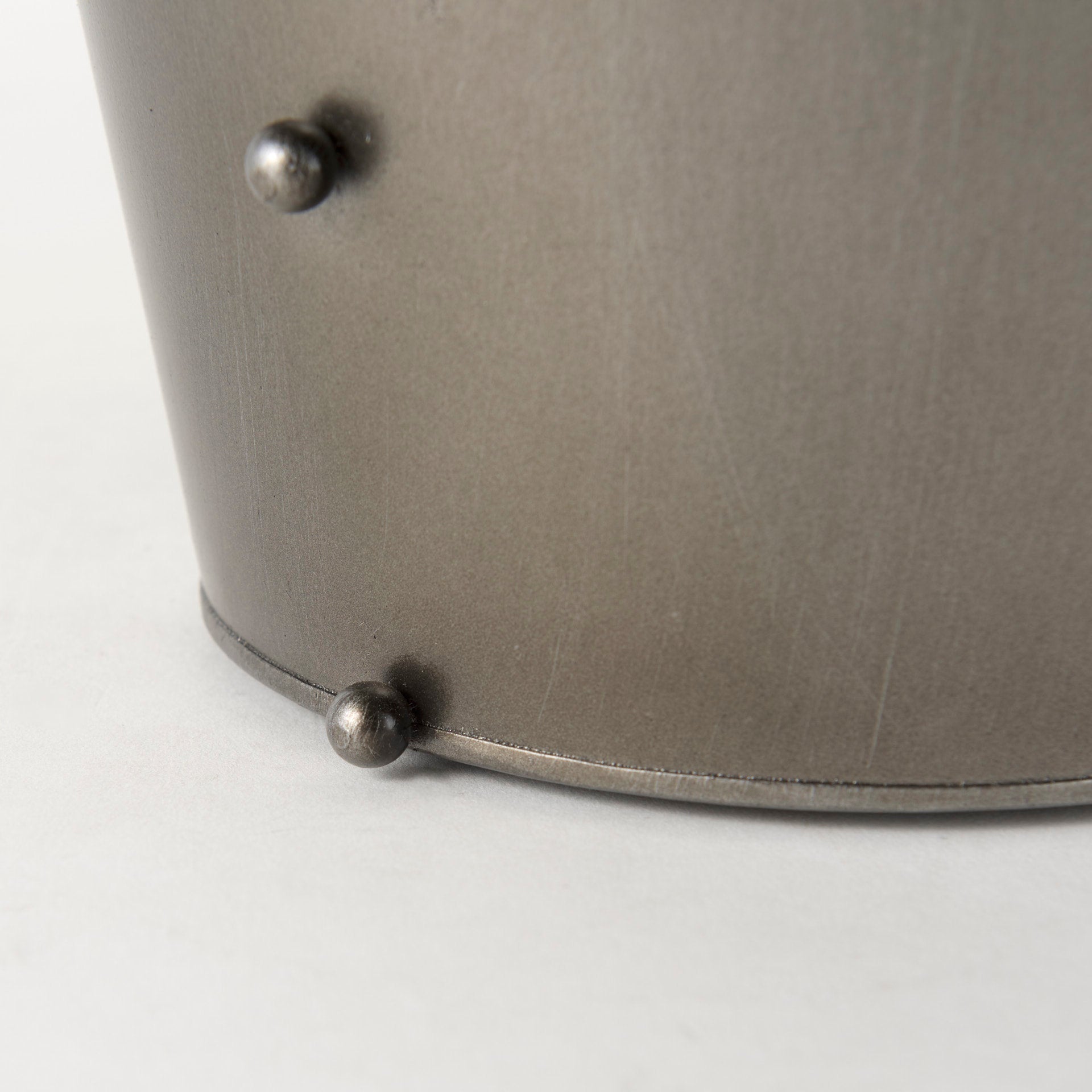 Elio Gun Metal Gray Vase