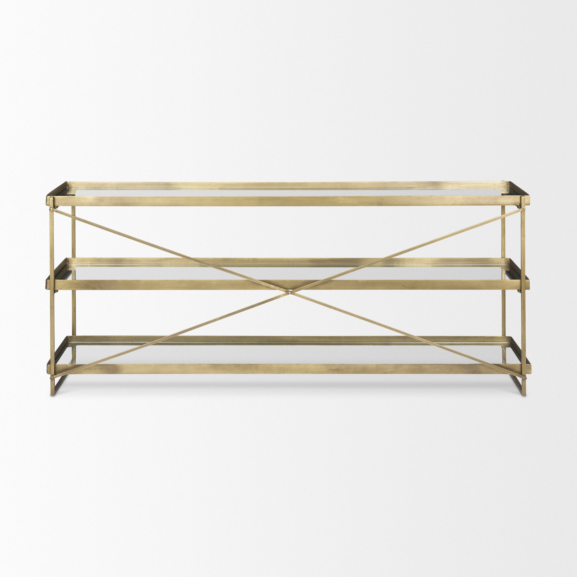 Trey Glass Console Table