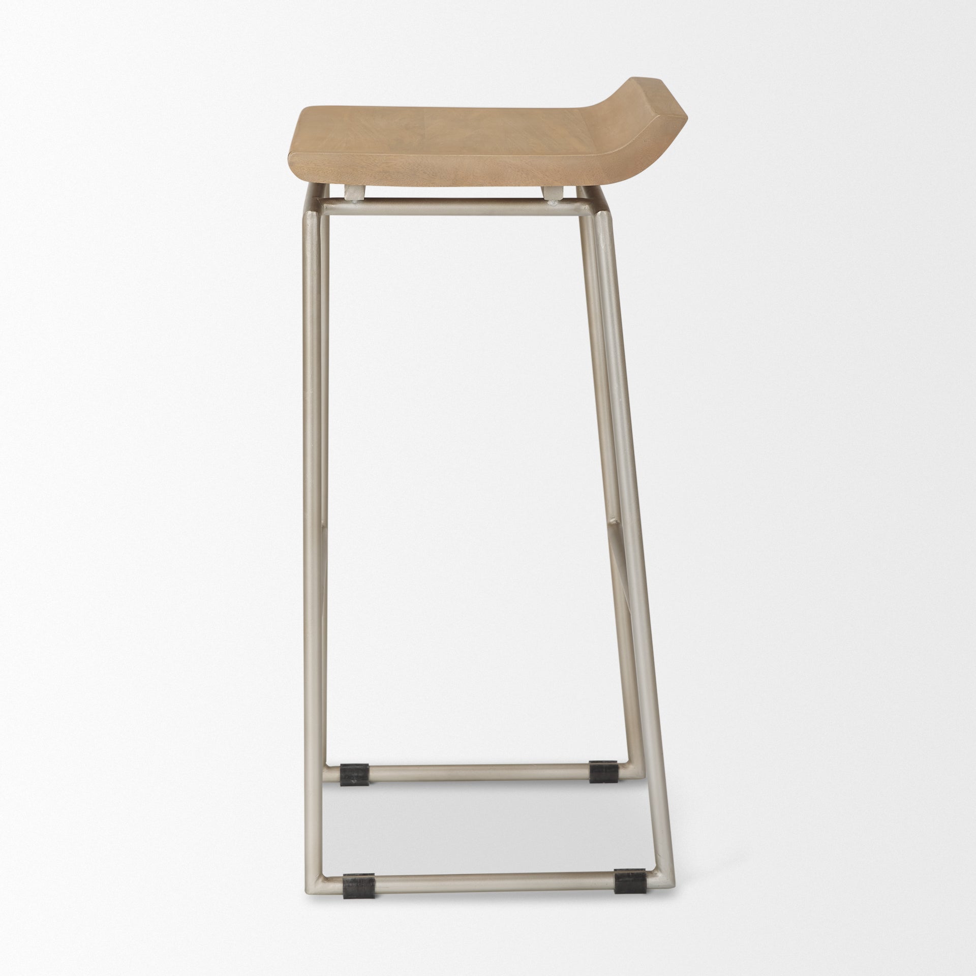 Givens Wood Seat Bar Stool
