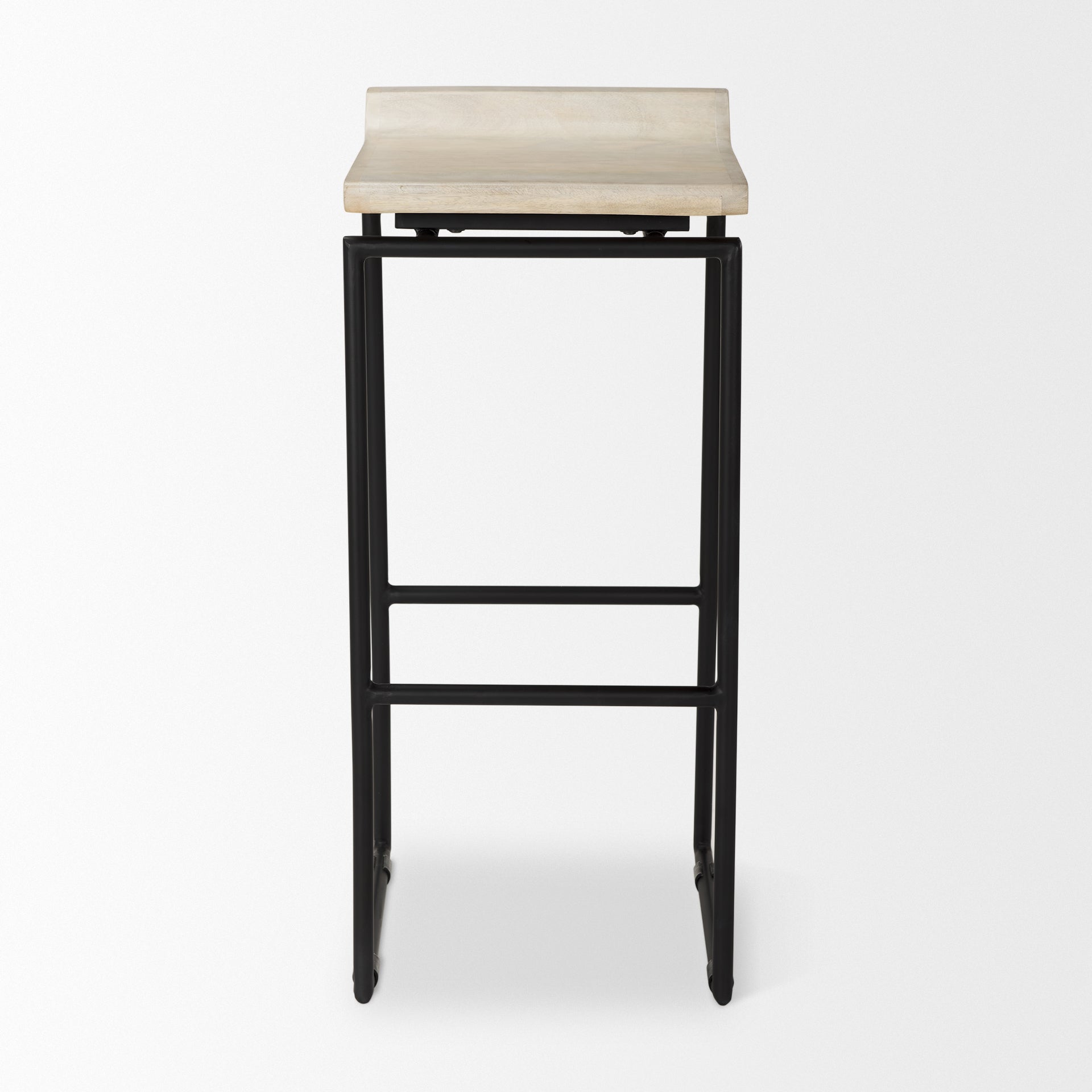 Givens Wood Seat Bar Stool