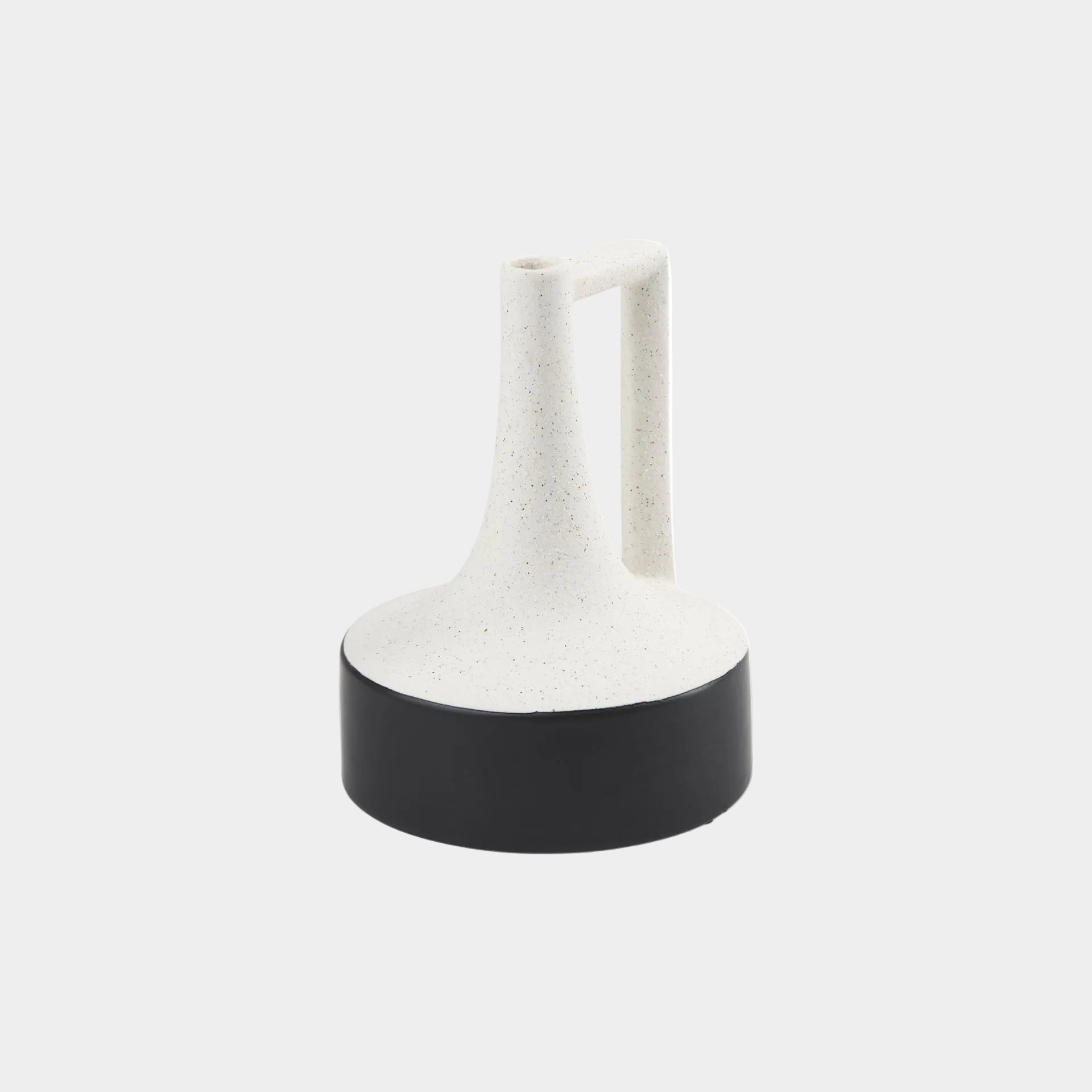 Burton White/Black Jug Vase