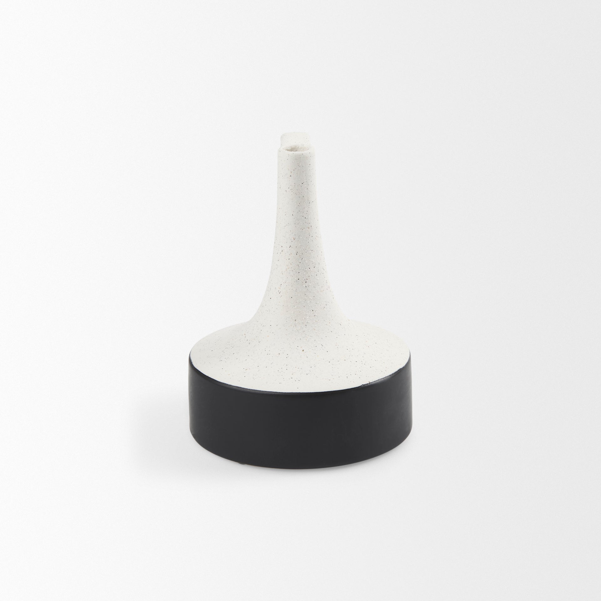 Burton White/Black Jug Vase