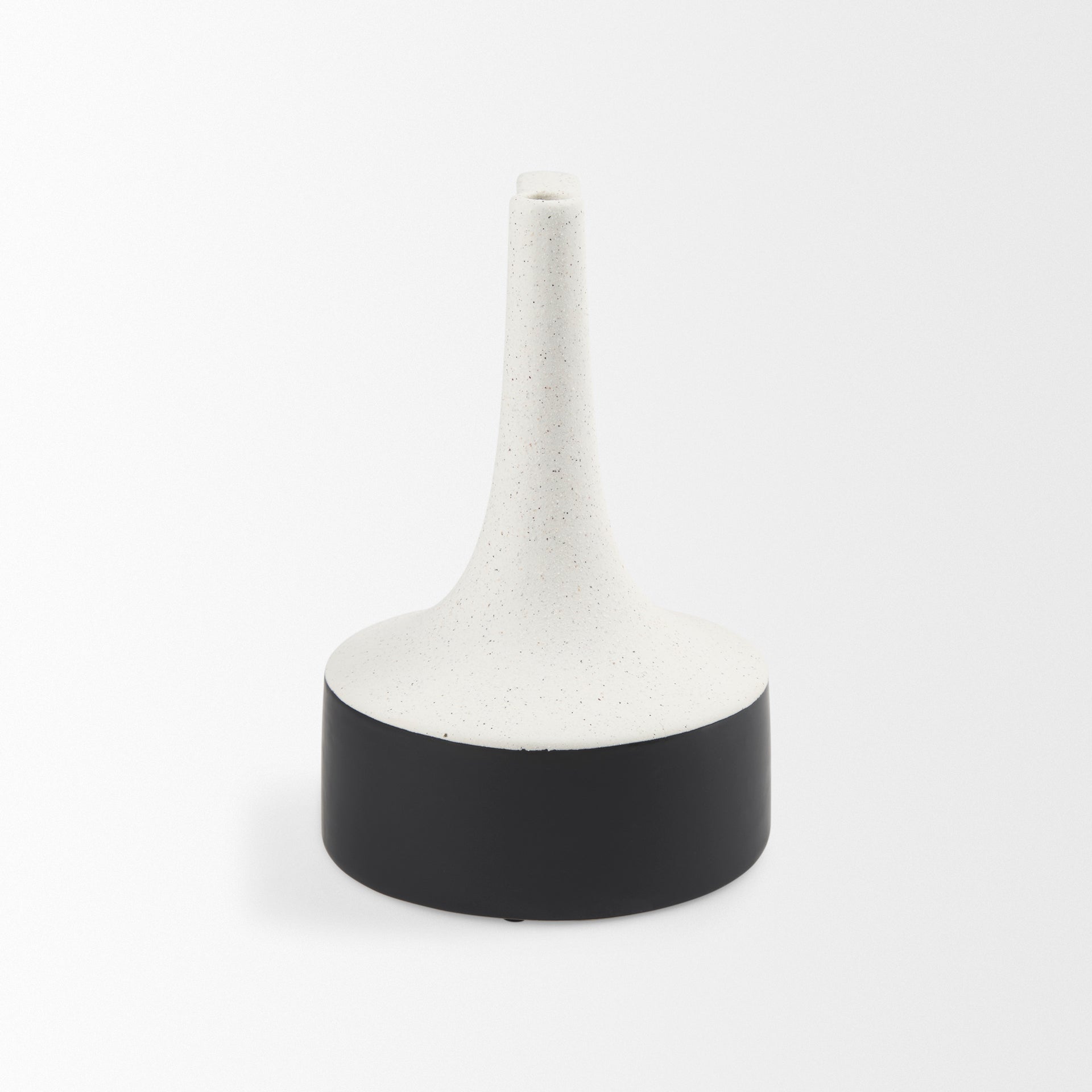 Burton White/Black Jug Vase