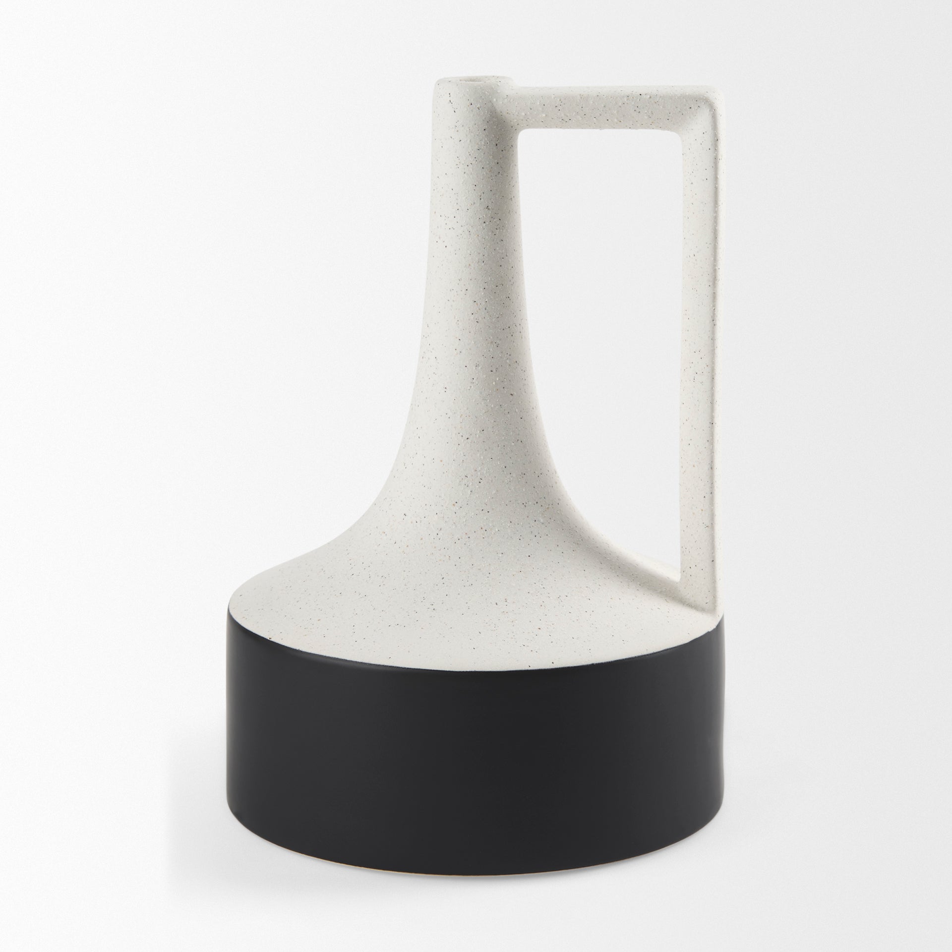 Burton White/Black Jug Vase