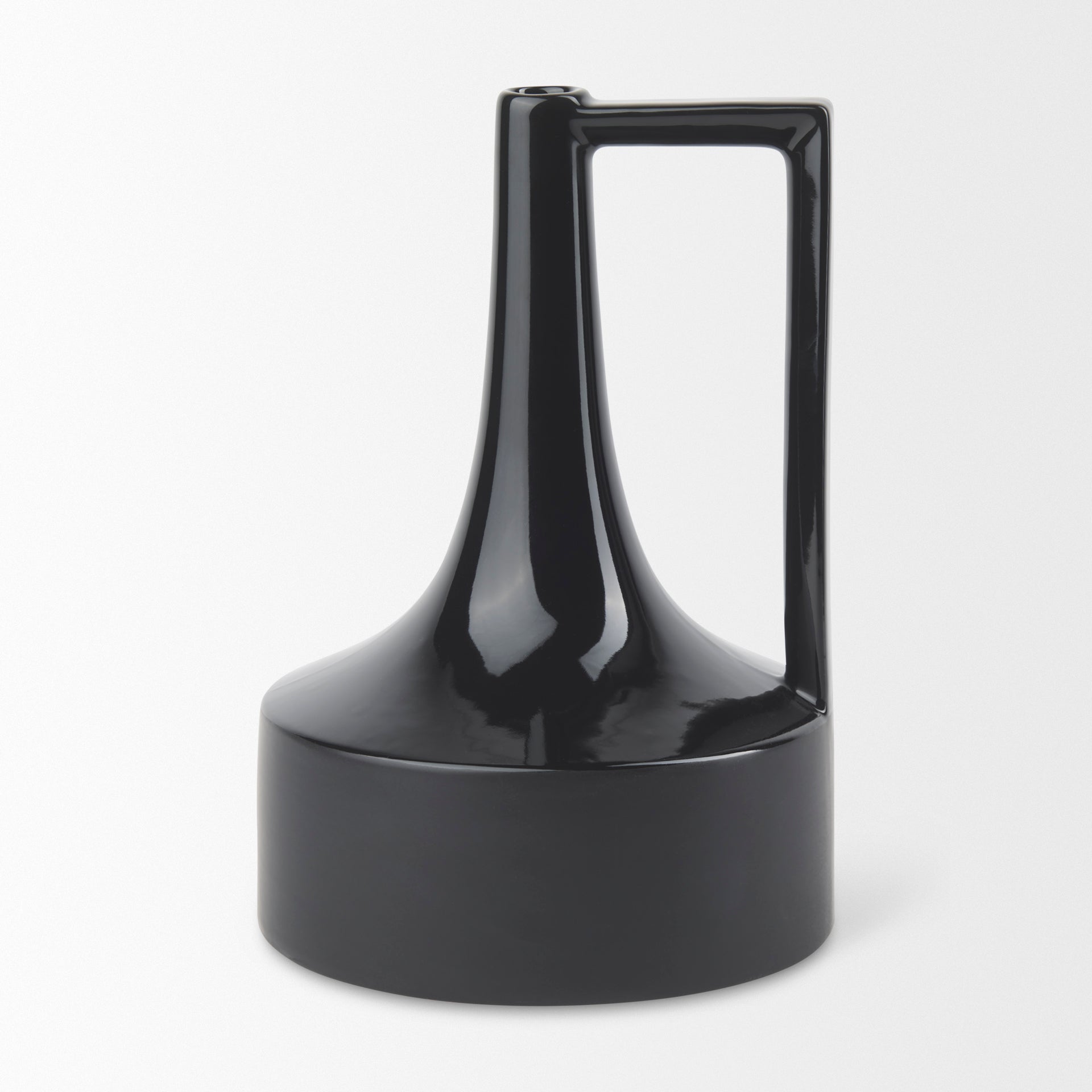 Burton Black Jug Vase