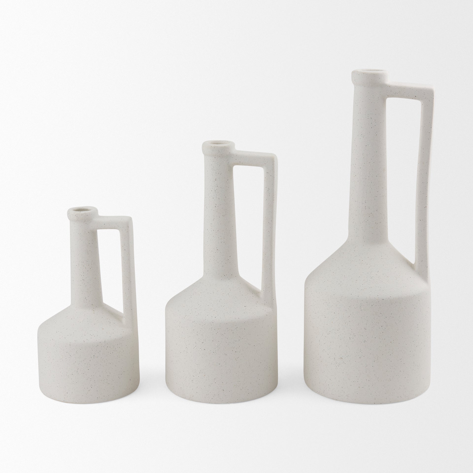 Burton White Jug Vase