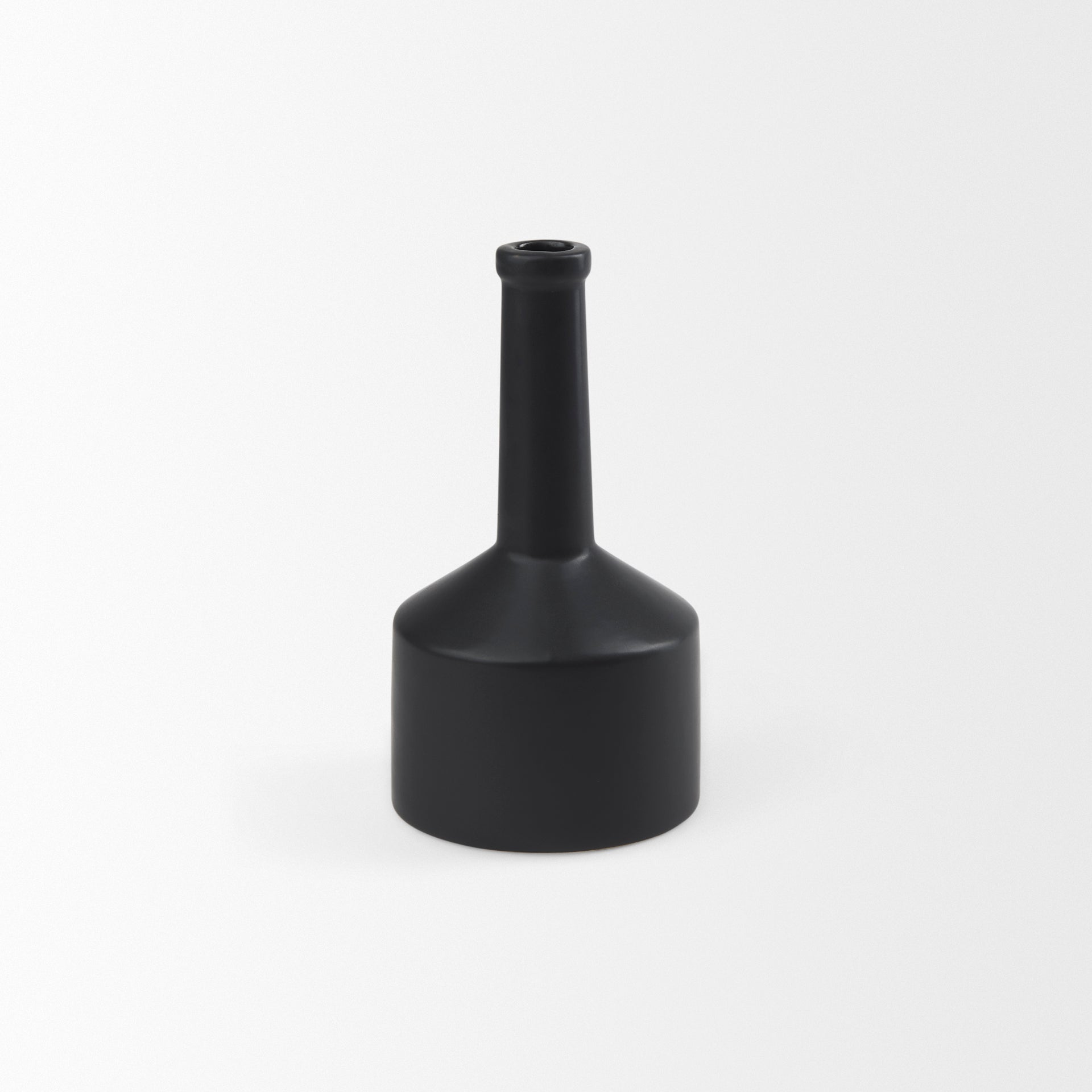 Burton Matte Black Jug Vase