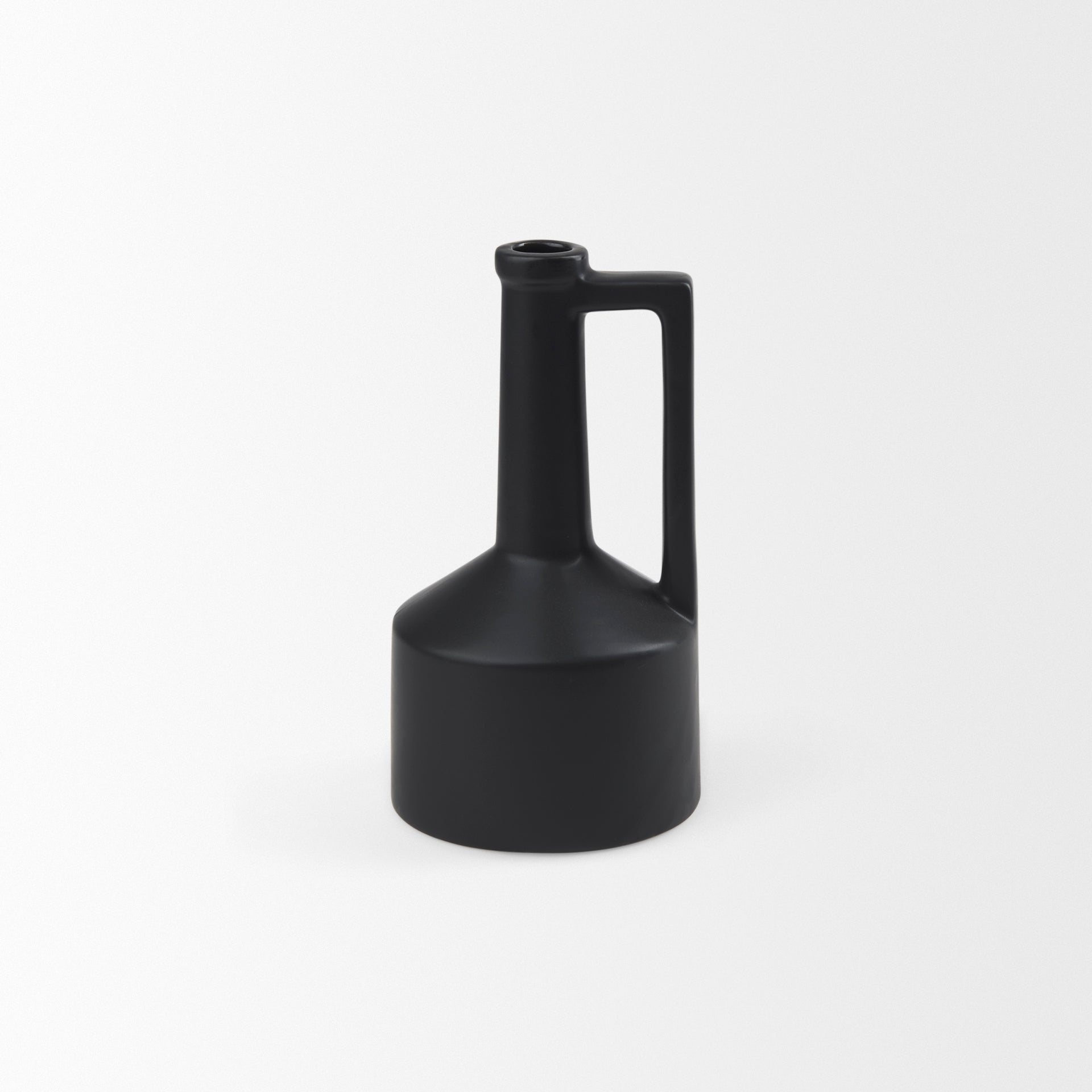 Burton Matte Black Jug Vase
