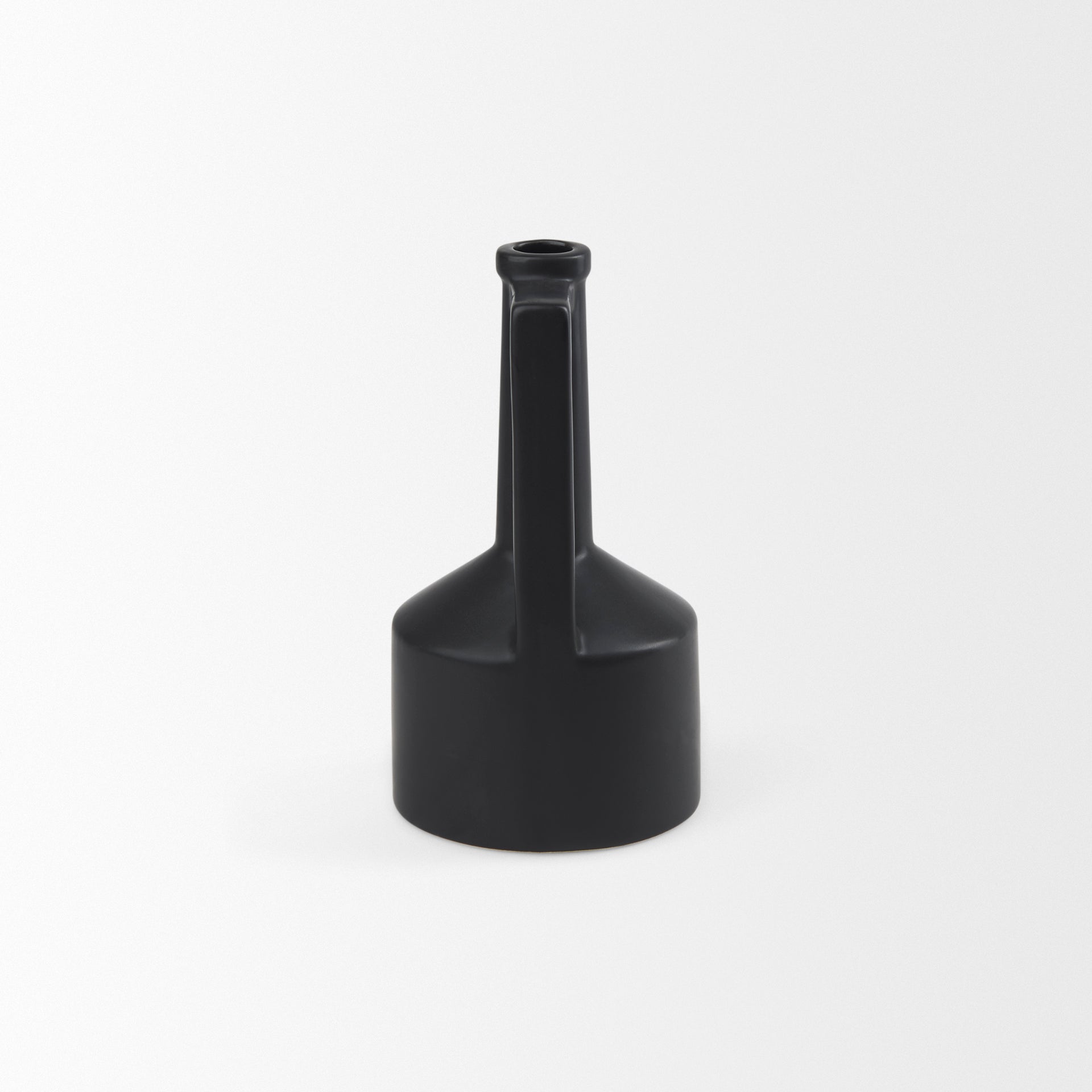 Burton Matte Black Jug Vase