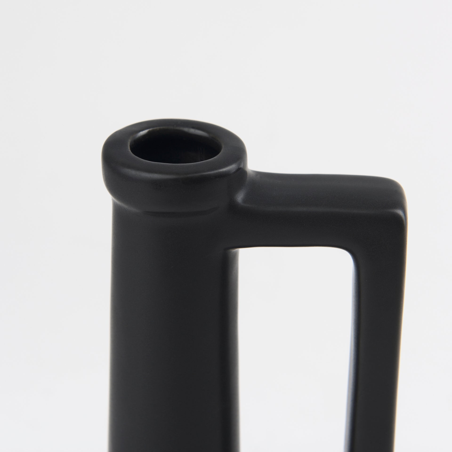 Burton Matte Black Jug Vase