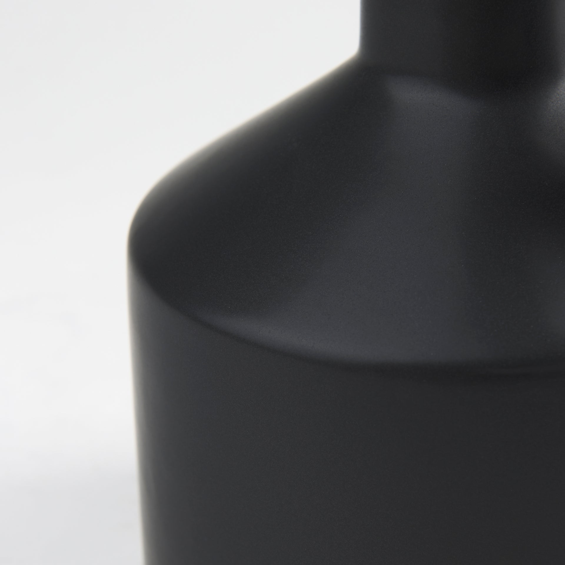 Burton Matte Black Jug Vase