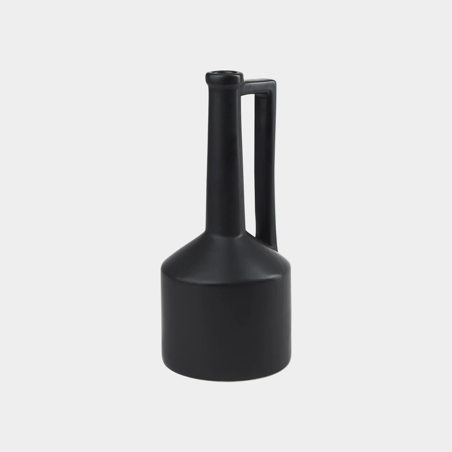 Burton Matte Black Jug Vase