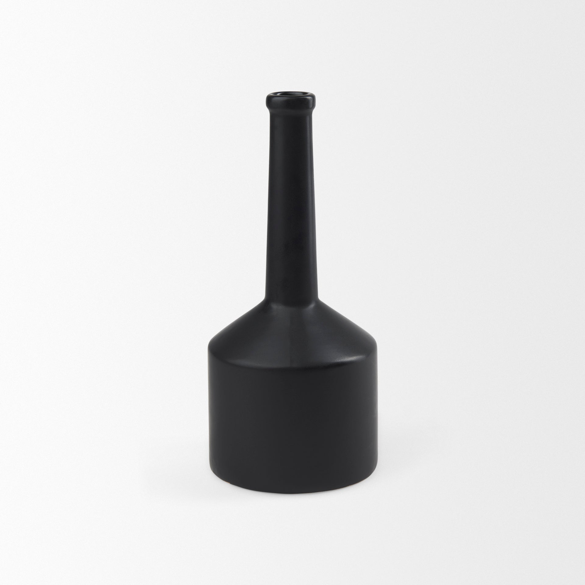 Burton Matte Black Jug Vase