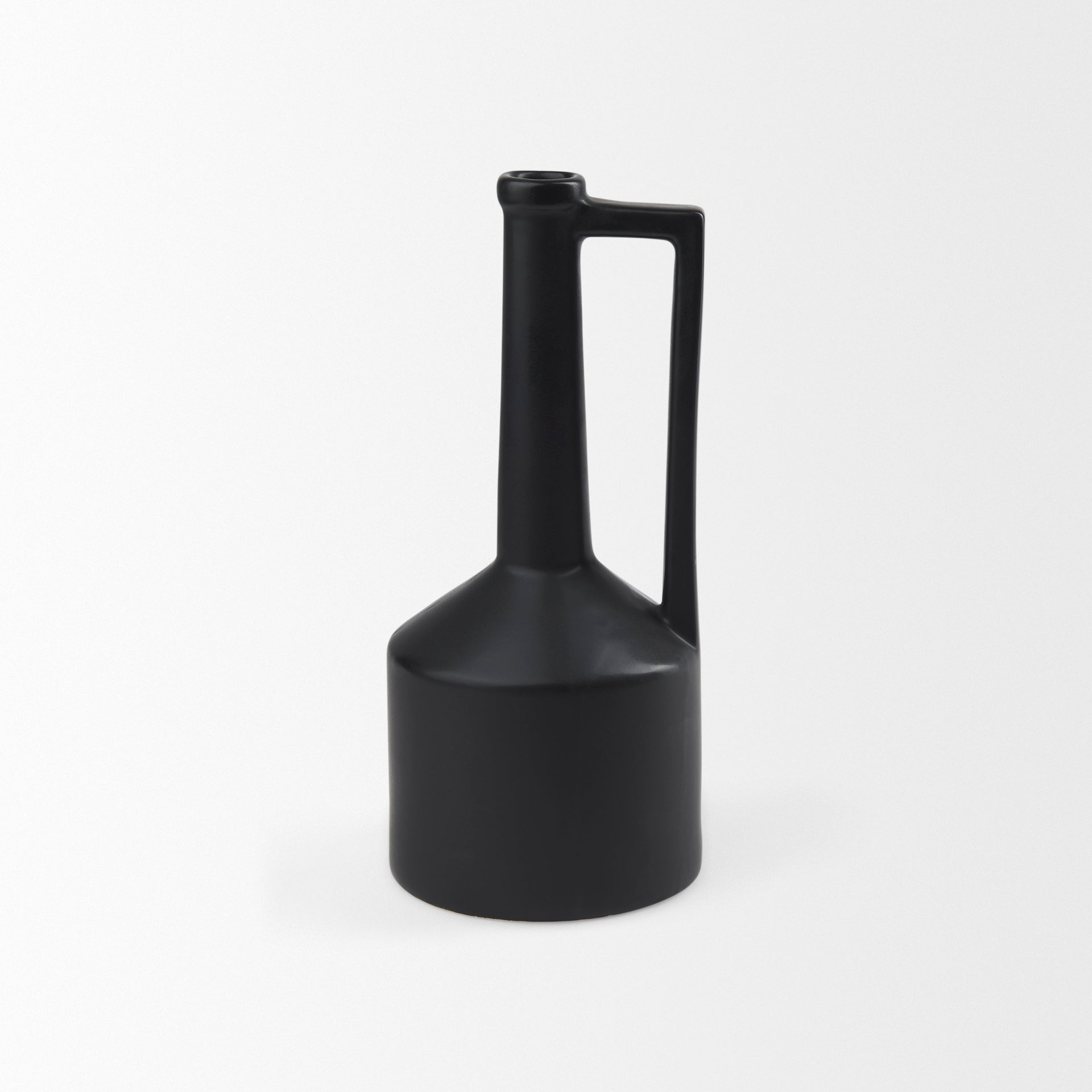 Burton Matte Black Jug Vase