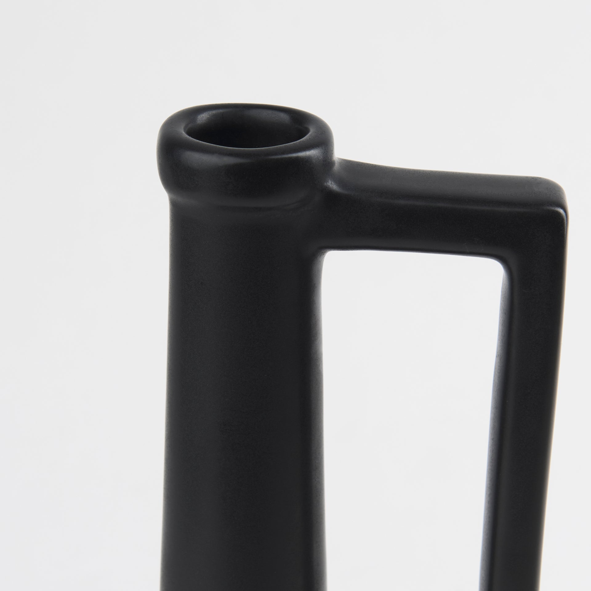 Burton Matte Black Jug Vase