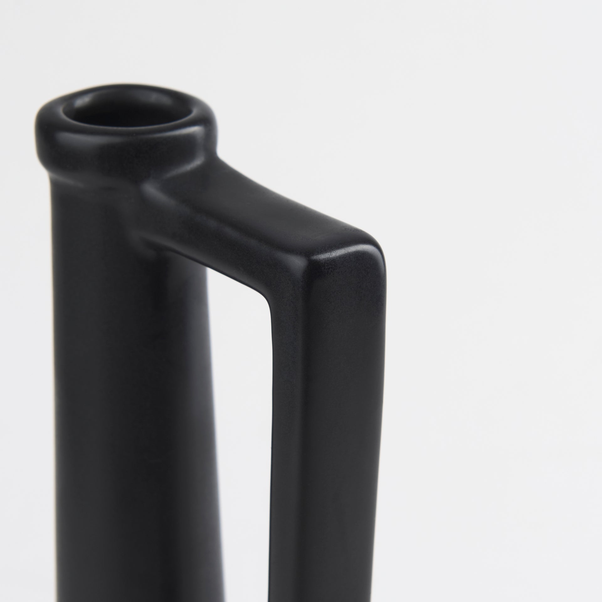 Burton Matte Black Jug Vase